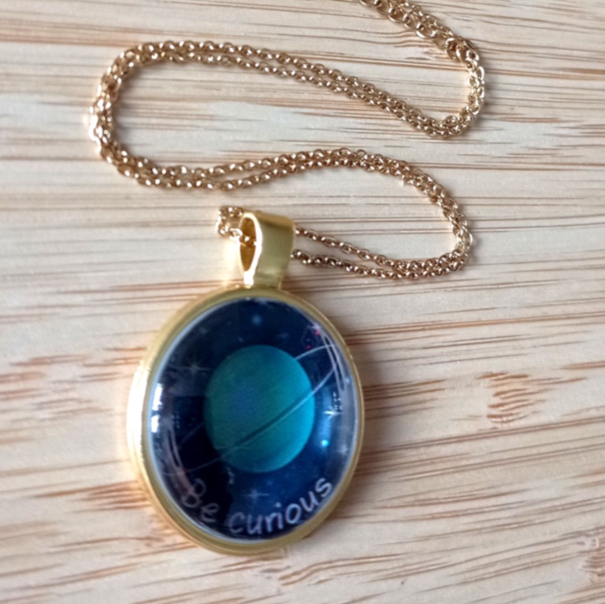 Hysteric Glamour × Japanese Brand × Vintage Punk Tiny Planet Uranus Stainless Steel Gold Necklace Unique Size ONE SIZE - 7 Thumbnail