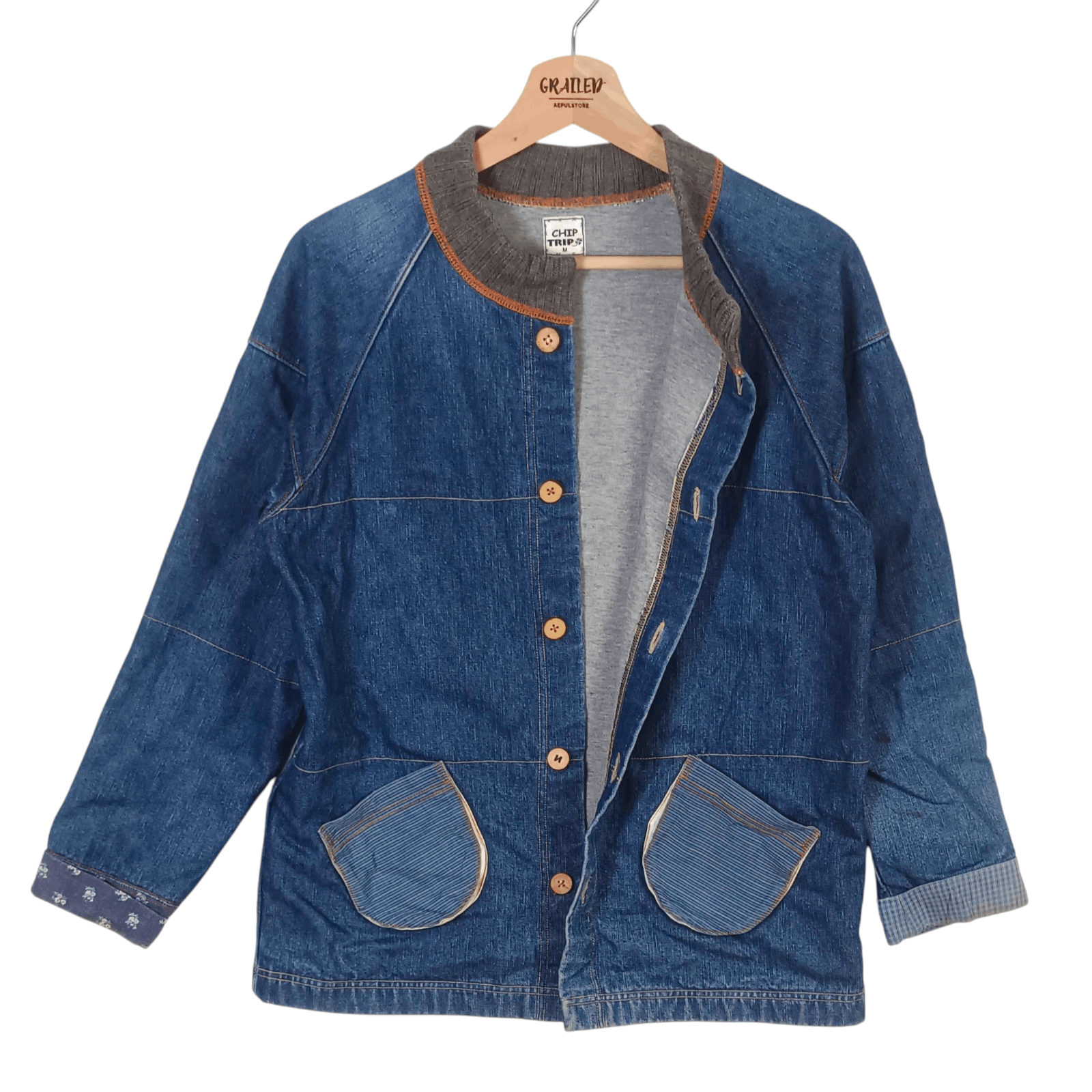 Japanese Brand Chip Trip Chore Jacket For Men Size US M / EU 48-50 / 2 - 2 Thumbnail