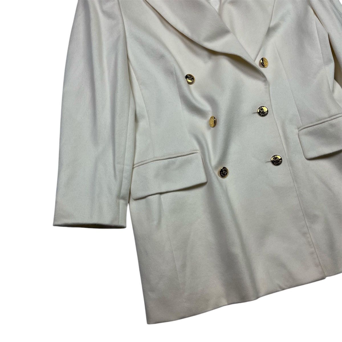 Escada × Vintage Escada Margareth Ley Wool Blazer Coat Made Germany Vintage Size L / US 10 / IT 46 - 2 Thumbnail