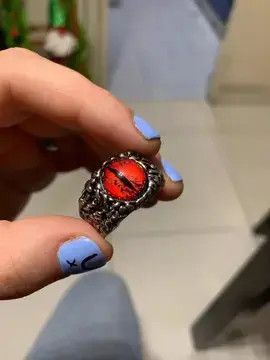 Japanese Brand Evil Eye Ring - Resizable Red Color Size ONE SIZE - 1 Thumbnail