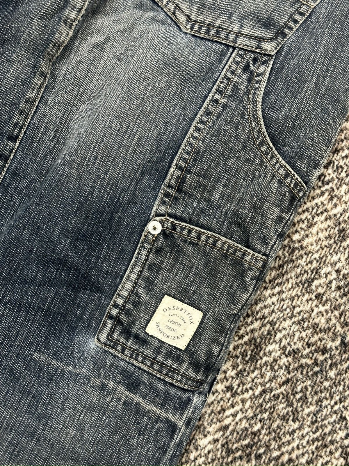 If Six Was Nine × Le Grande Bleu (L.G.B.) × PPFM Vintage Wide Jeans Baggy Multiple Pocket By PPFM Size US 30 / EU 46 - 9 Thumbnail