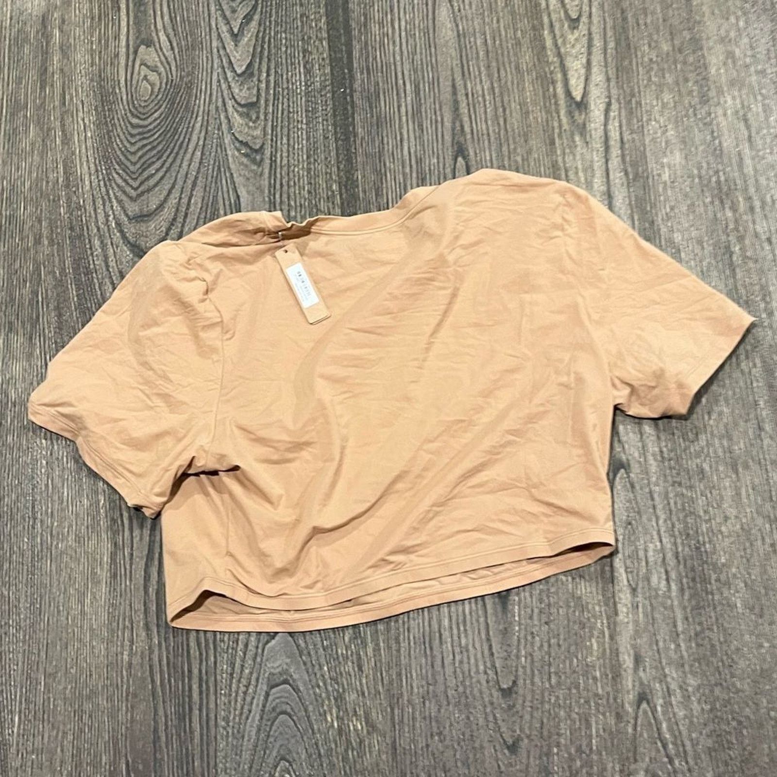SKIMS Skims Fits Everybody Cropped T-Shirt Short Sleeve Ochre 2X Size XXL / US 16-18 / IT 52-54 - 4 Thumbnail