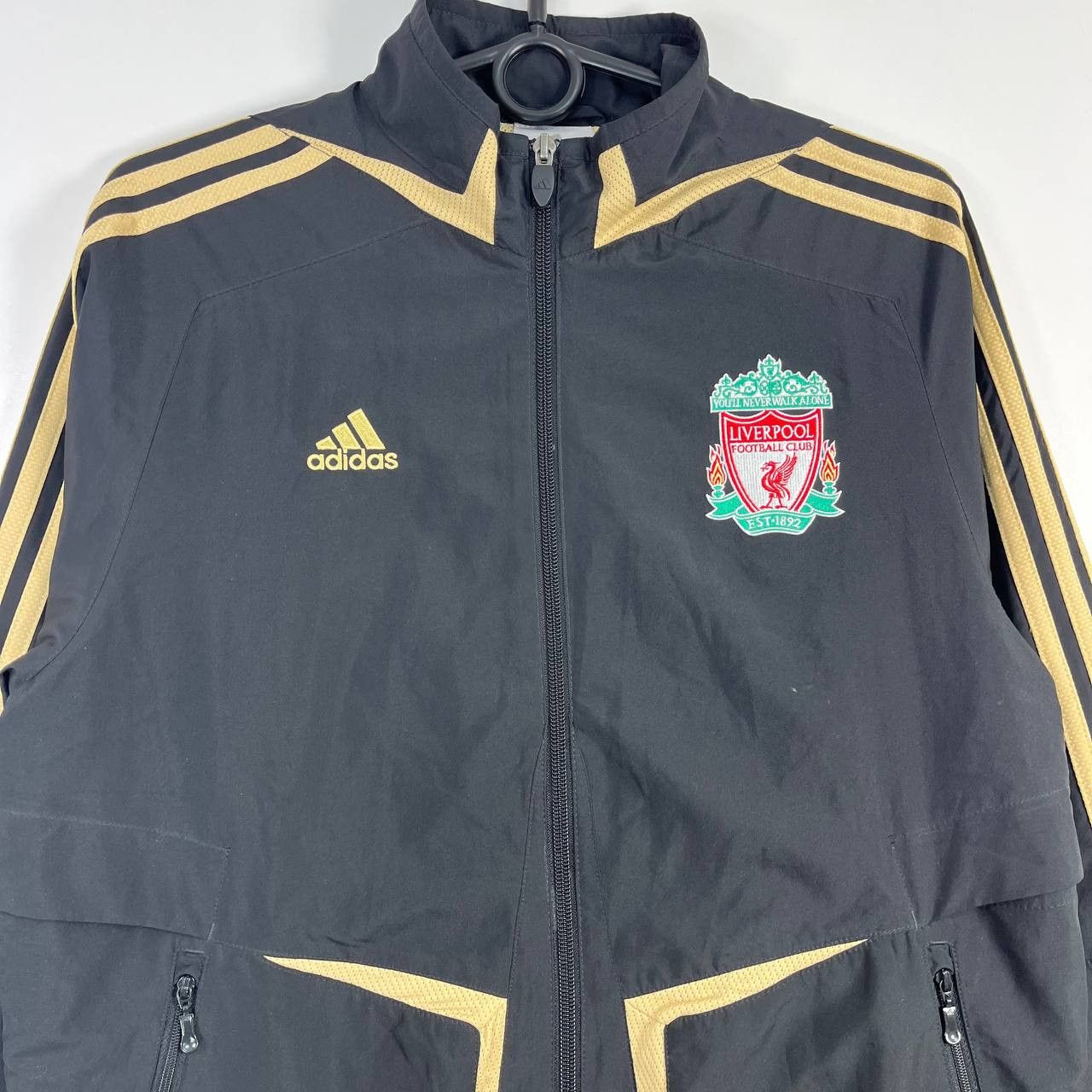 Adidas Adidas Liverpool FC Climacool Jacket Black Gold 65851 Size M Size US M / EU 48-50 / 2 - 2 Thumbnail