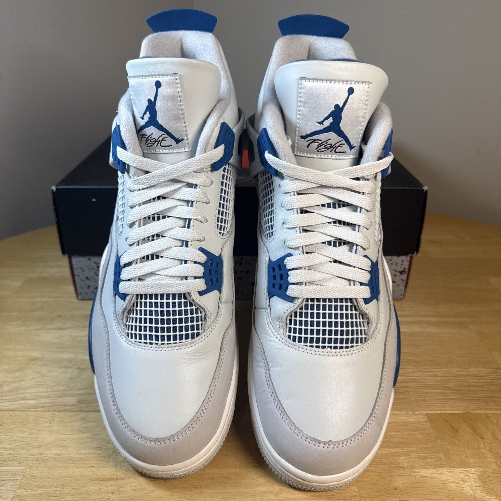 Jordan Brand Nike Air Jordan 4 Retro Shoe Military Industrial Blue FV5029 Size US 14 / EU 47 - 4 Thumbnail