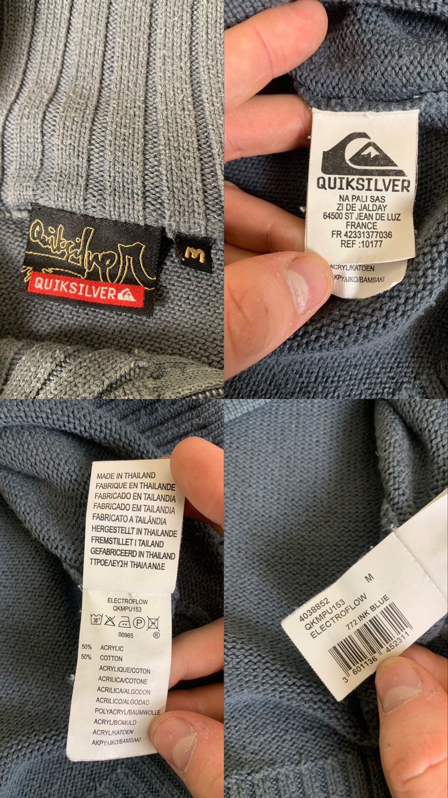 Quiksilver Vintage Quiksilver Big Logo Sweater Size US M / EU 48-50 / 2 - 9 Thumbnail