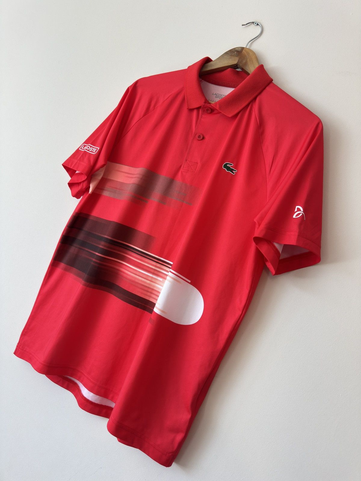 Lacoste Lacoste Sport Novak Djokovic Polo T-shirt Red Jersey Size US M / EU 48-50 / 2 - 3 Thumbnail