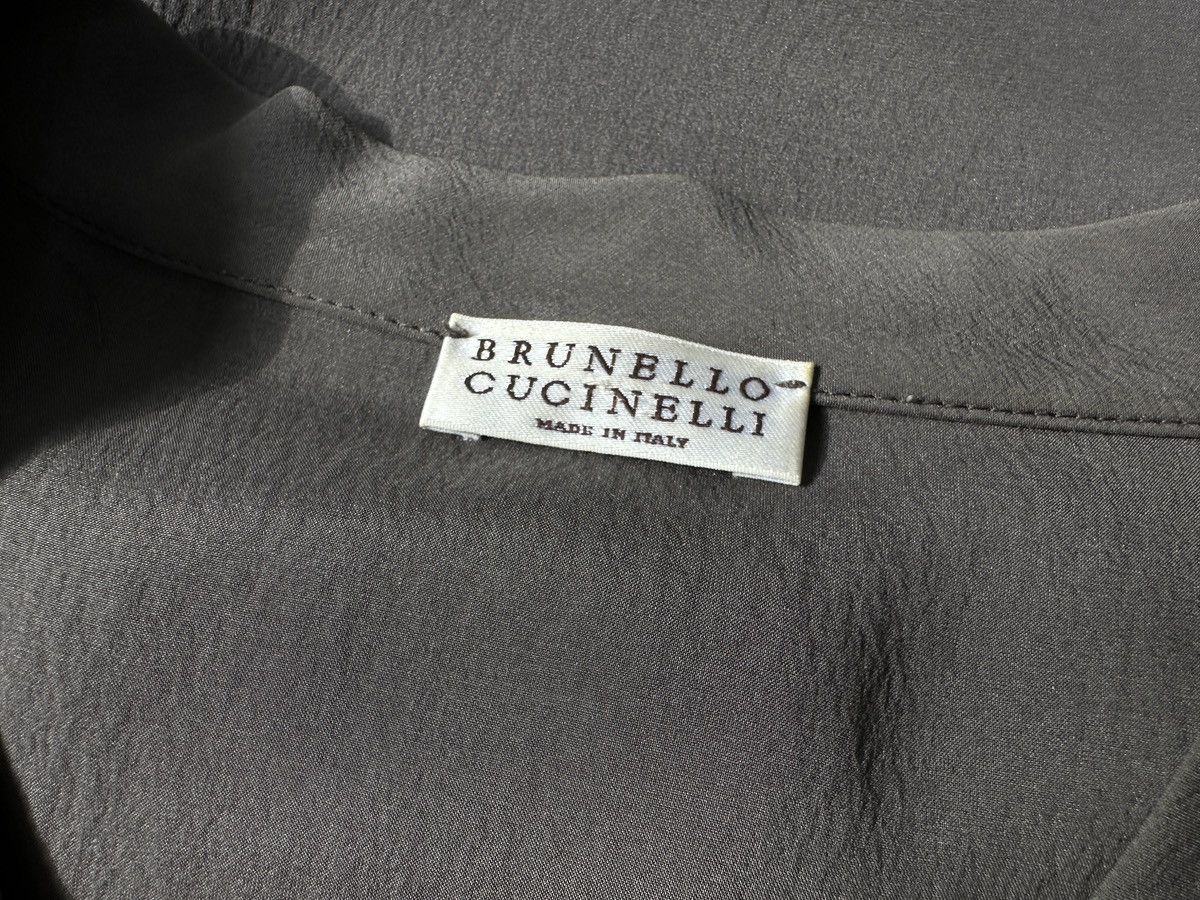 Brunello Cucinelli BRUNELLO CUCINELLI Silk Sleeveless Top V-Neck Blouse size XS Size XS / US 0-2 / IT 36-38 - 11 Thumbnail