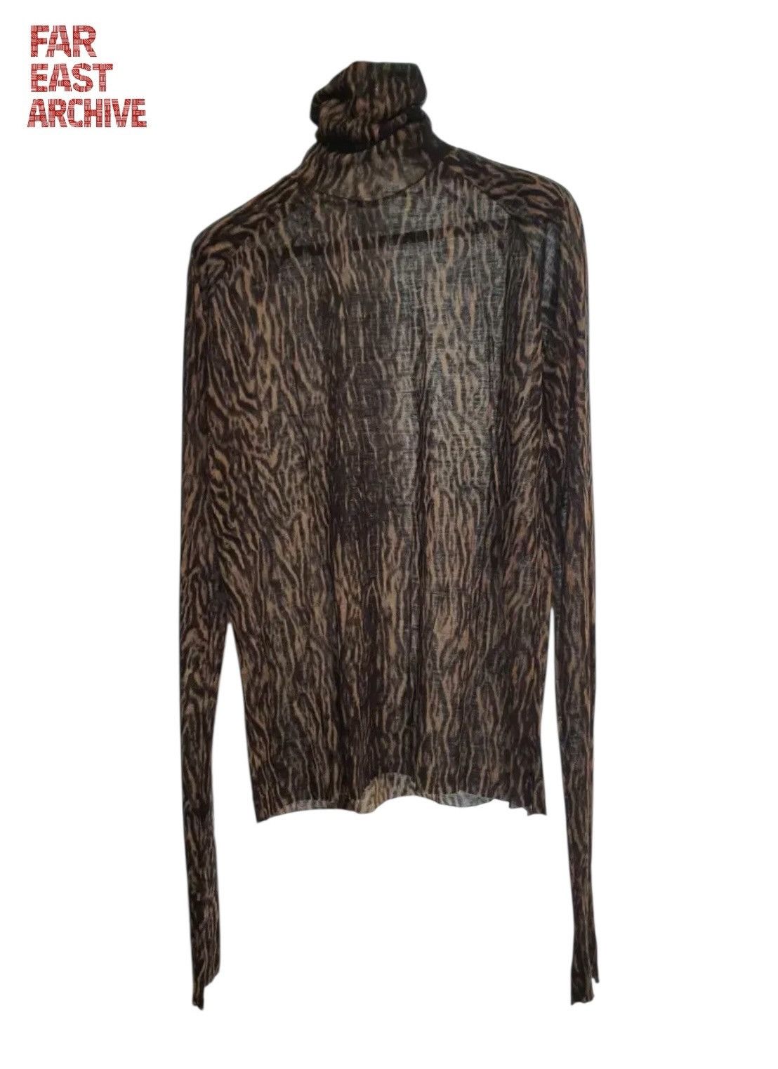 Haider Ackermann Haider Ackermann Tiger Pattern See-Through Long Sleeve Size US L / EU 52-54 / 3 - 1 Thumbnail