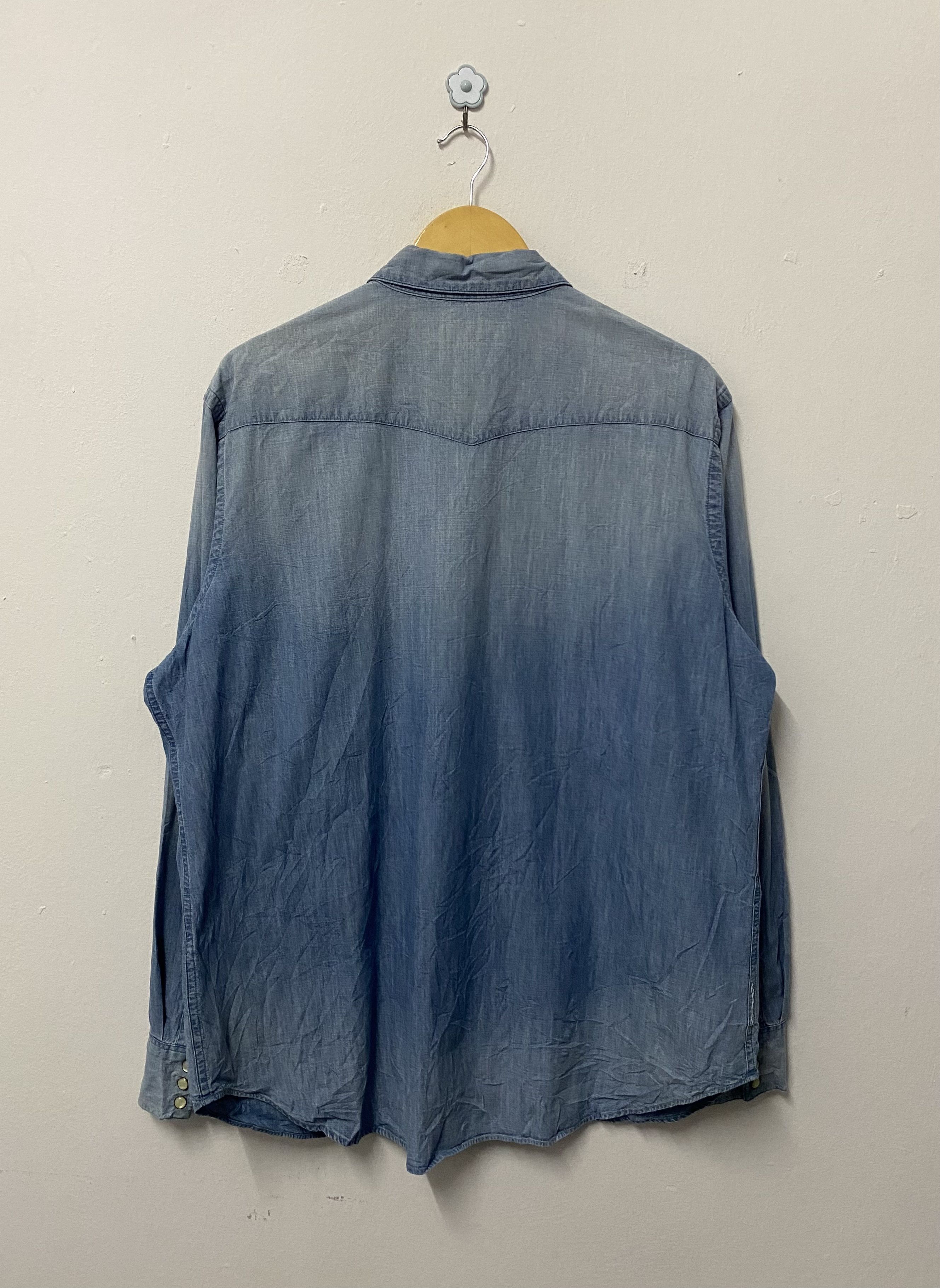 Polo Ralph Lauren Polo Ralph Lauren Snap Button Chambray Shirts Size US XL / EU 56 / 4 - 2 Thumbnail