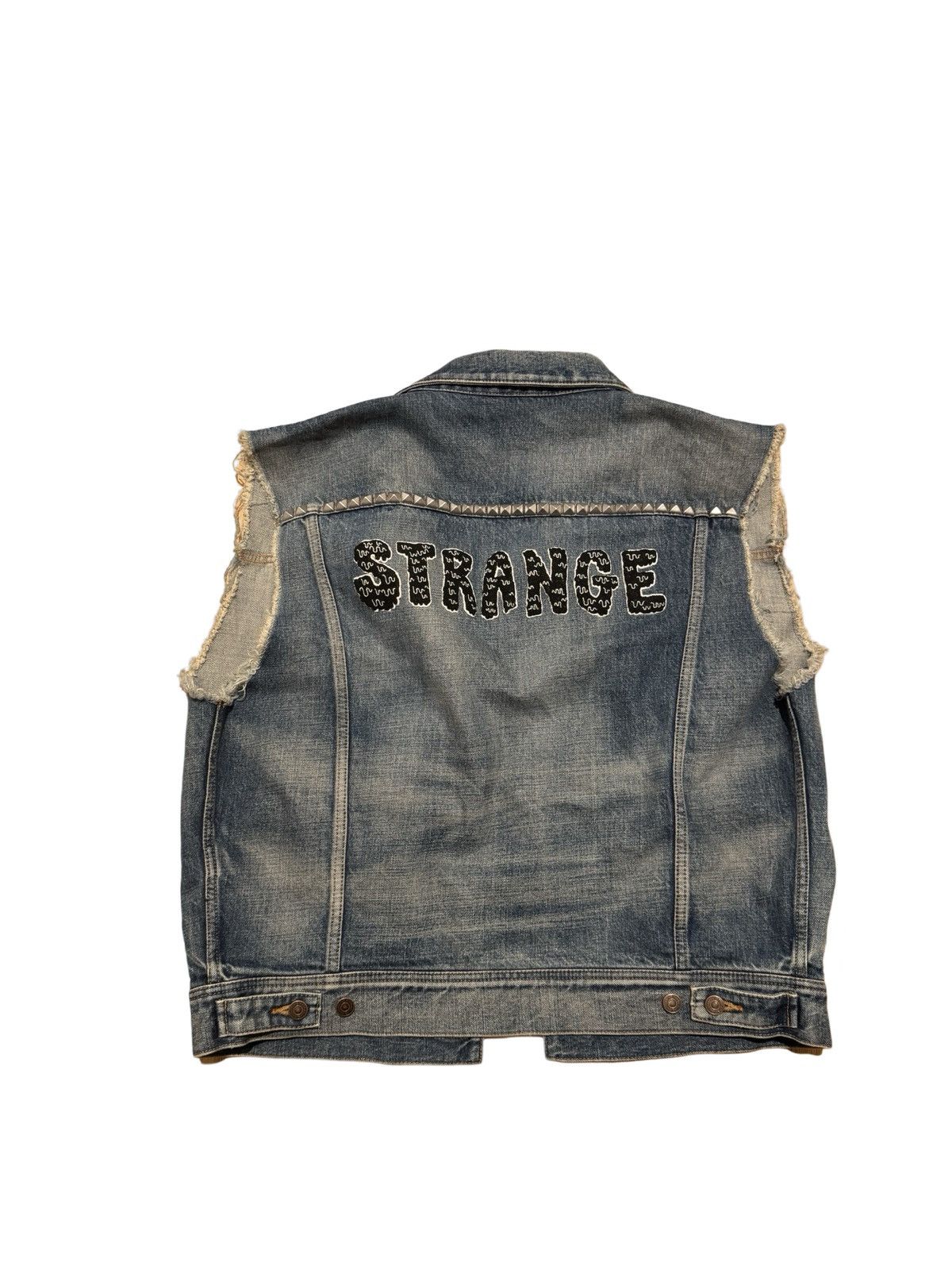 Celine Stud strange denim vest Size US L / EU 52-54 / 3 - 1 Thumbnail