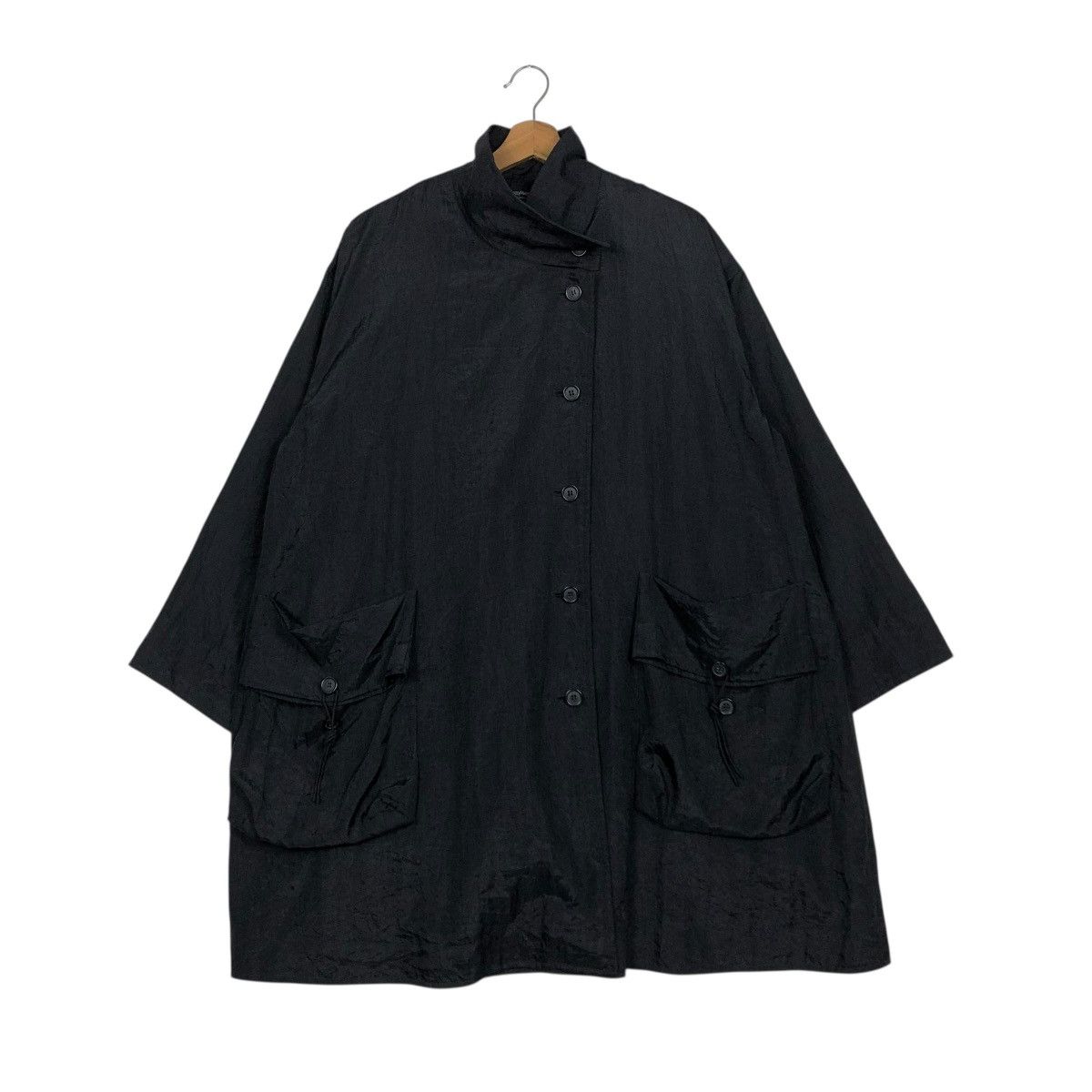 Japanese Brand 🔥RICH BLACK VTG OVERSIZE JACKET YACCO MARICARD ISSEY MIYAKE Size US M / EU 48-50 / 2 - 2 Thumbnail