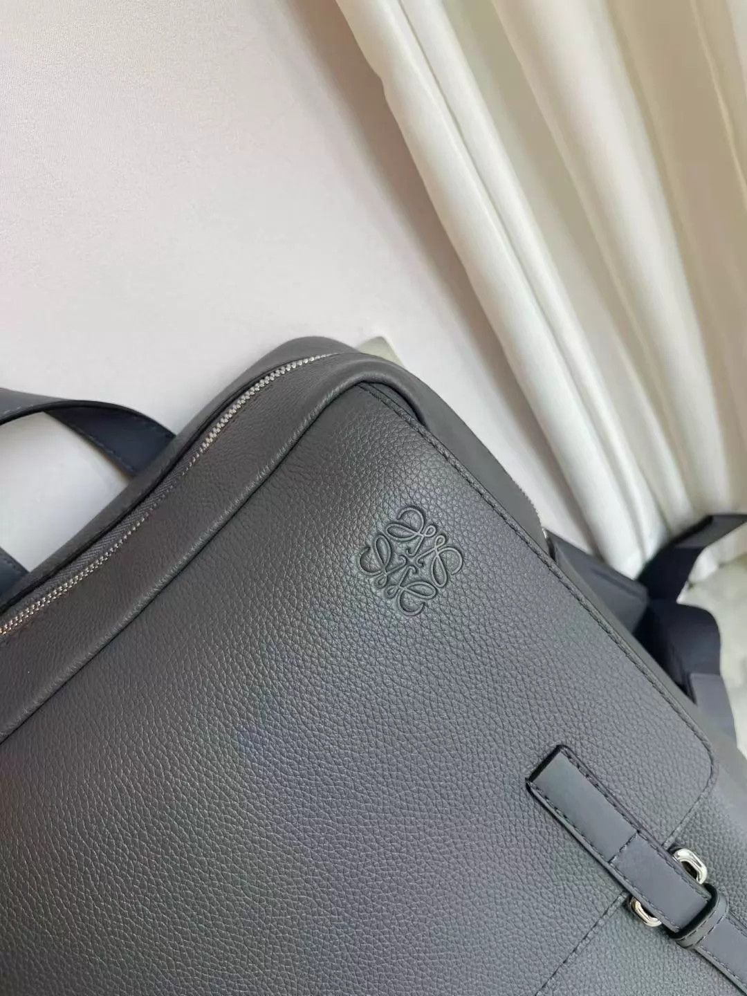 Loewe Loewe Litchi Grain Leather Backpack 28x39x10 Size ONE SIZE - 3 Thumbnail