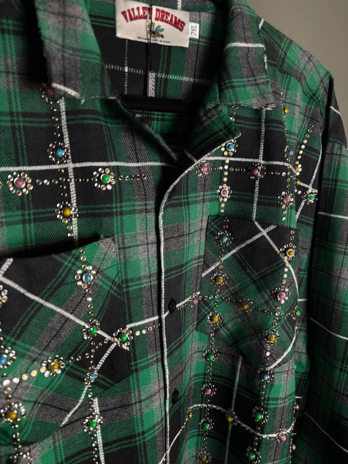Vale Vale Forever Grinch Gems Flannel ‘Green’ Size US XXL / EU 58 / 5 - 4 Thumbnail