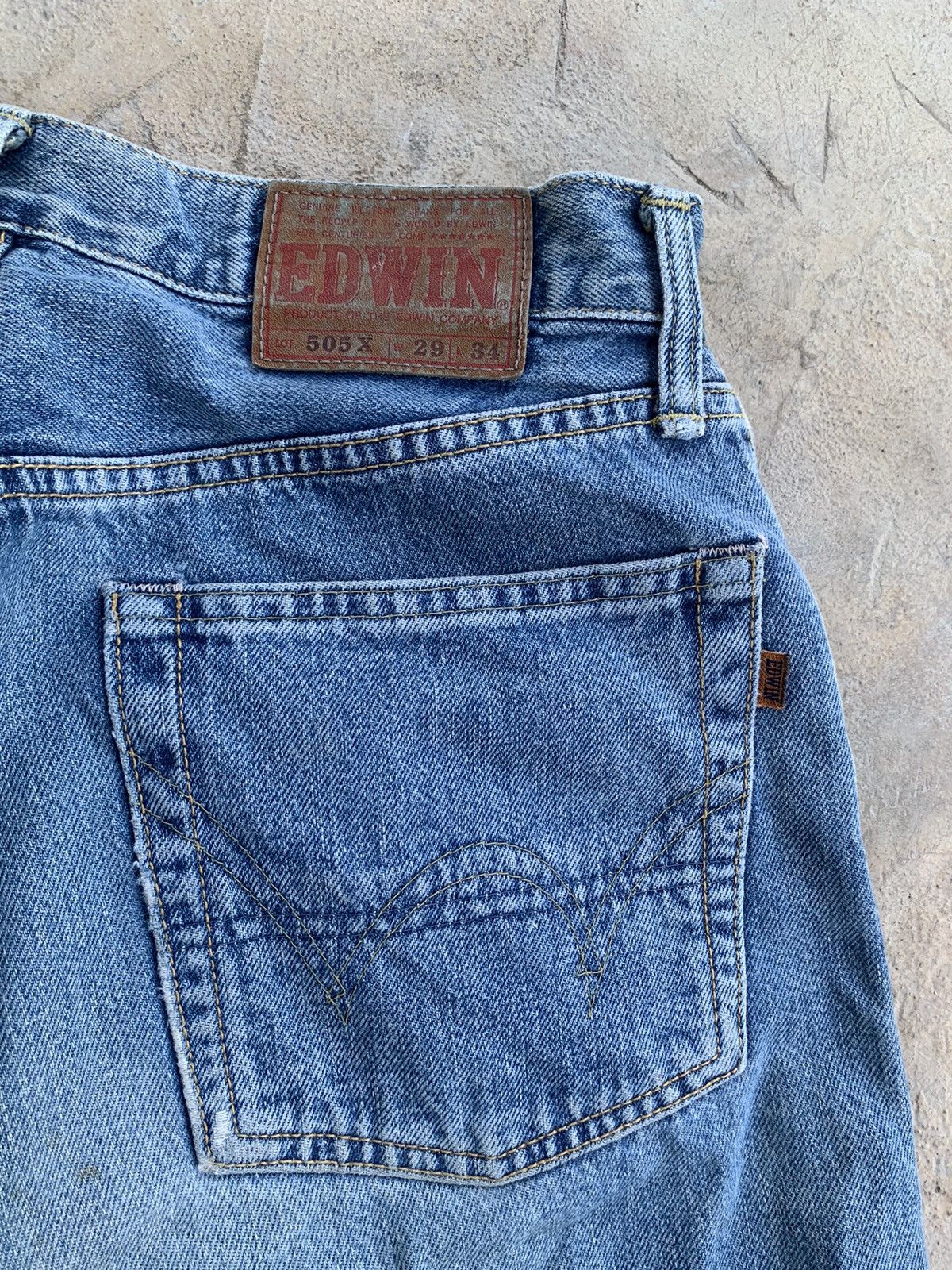 Edwin × Japanese Brand Edwin 505X Selvedge Distressed Denim Size US 28 / EU 44 - 4 Thumbnail