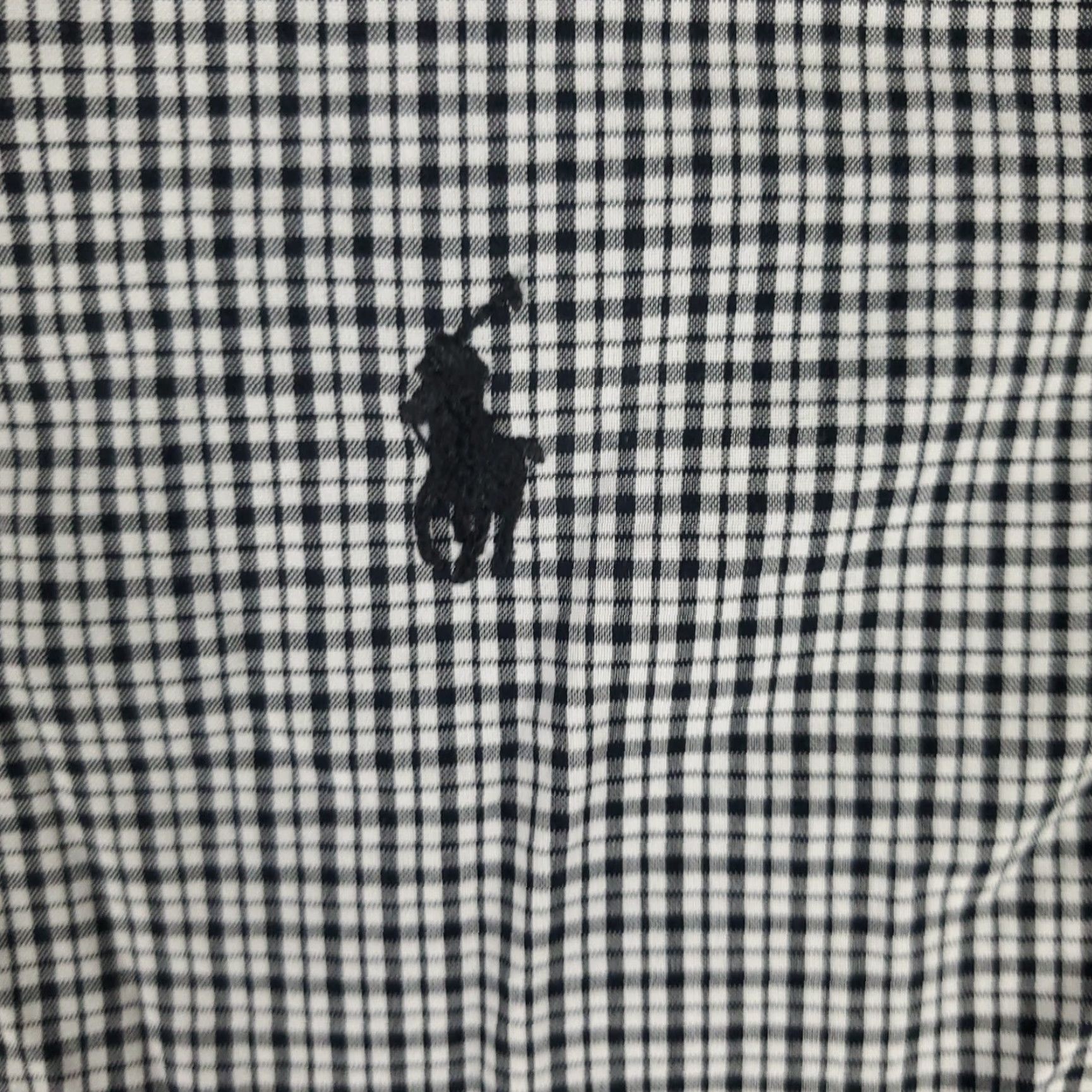 Ralph Lauren Ralph Lauren Dress Shirt Mens Size 16 Black Plaid Long Sleeve Button-Up Classic Cotton Size 42R - 2 Thumbnail