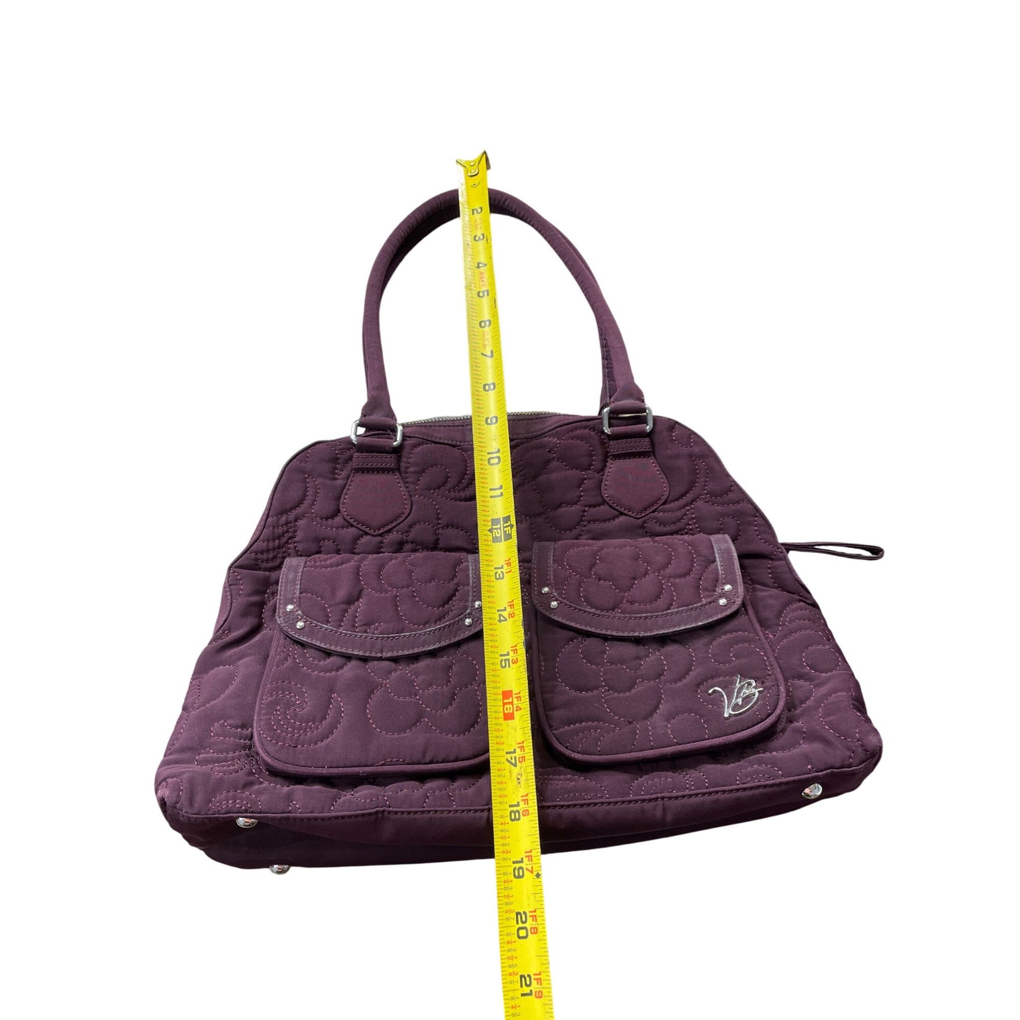 Vera Bradley Vera Bradley Womens Purple Quilted Medium Shoulder handbag m Size ONE SIZE - 6 Thumbnail