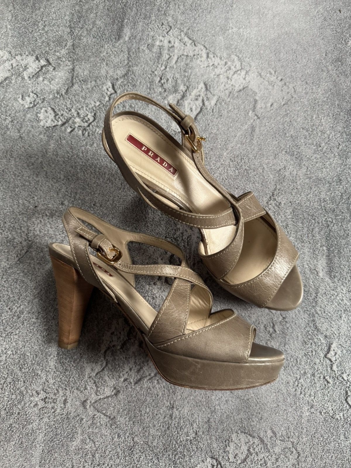 Prada Prada 38size sandals high heels shoes luxury old money 00s Size US 8 / IT 38 - 2 Thumbnail