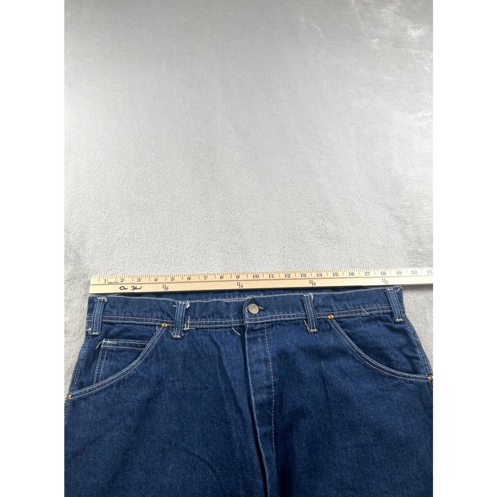 Vintage VINTAGE Key Jeans Mens 38x30 Blue Carpenter Workwear Denim Made USA 70s 80s Size US 38 / EU 54 - 8 Thumbnail
