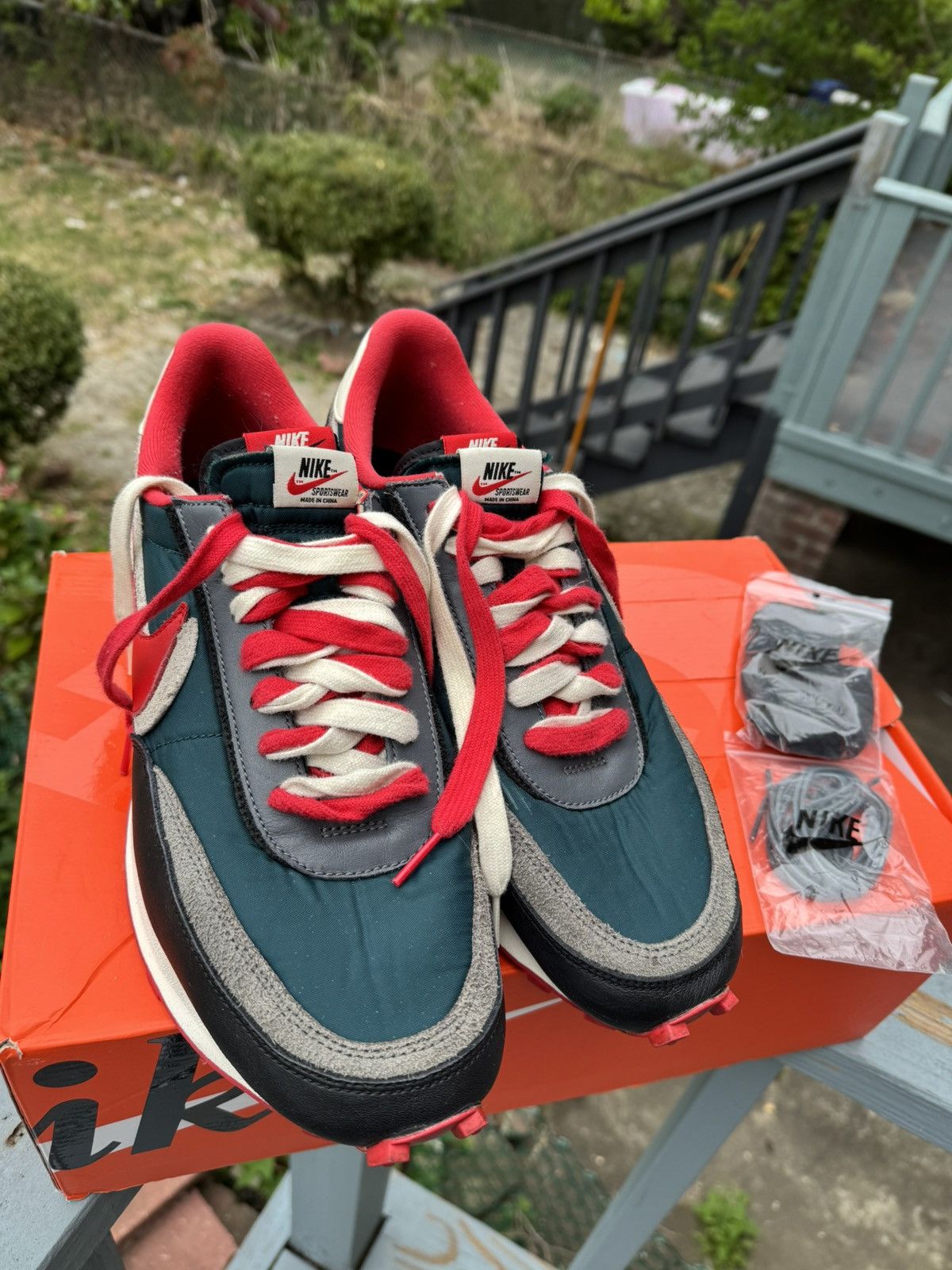 Nike × Sacai × Undercover Nike x Undercover x sacai x LDWaffle "Midnight Spruce" Size US 13 / EU 46 - 5 Thumbnail