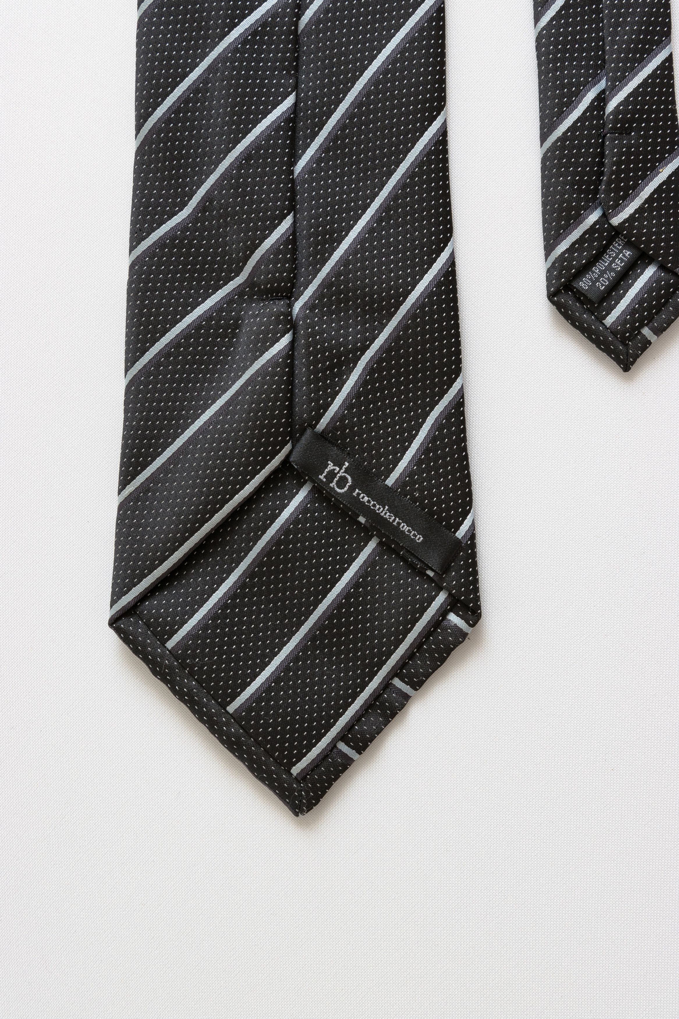 Vintage Roccobarocco Tie abstract pattern print necktie silk tie 040 Size ONE SIZE - 6 Thumbnail