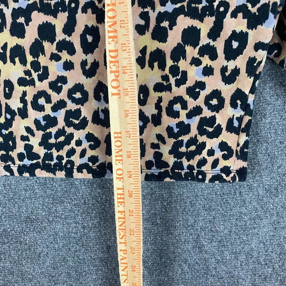 Zara Zara Sweatshirt Women's Cropped Cheetah Print Pullover L Size L / US 10 / IT 46 - 5 Thumbnail