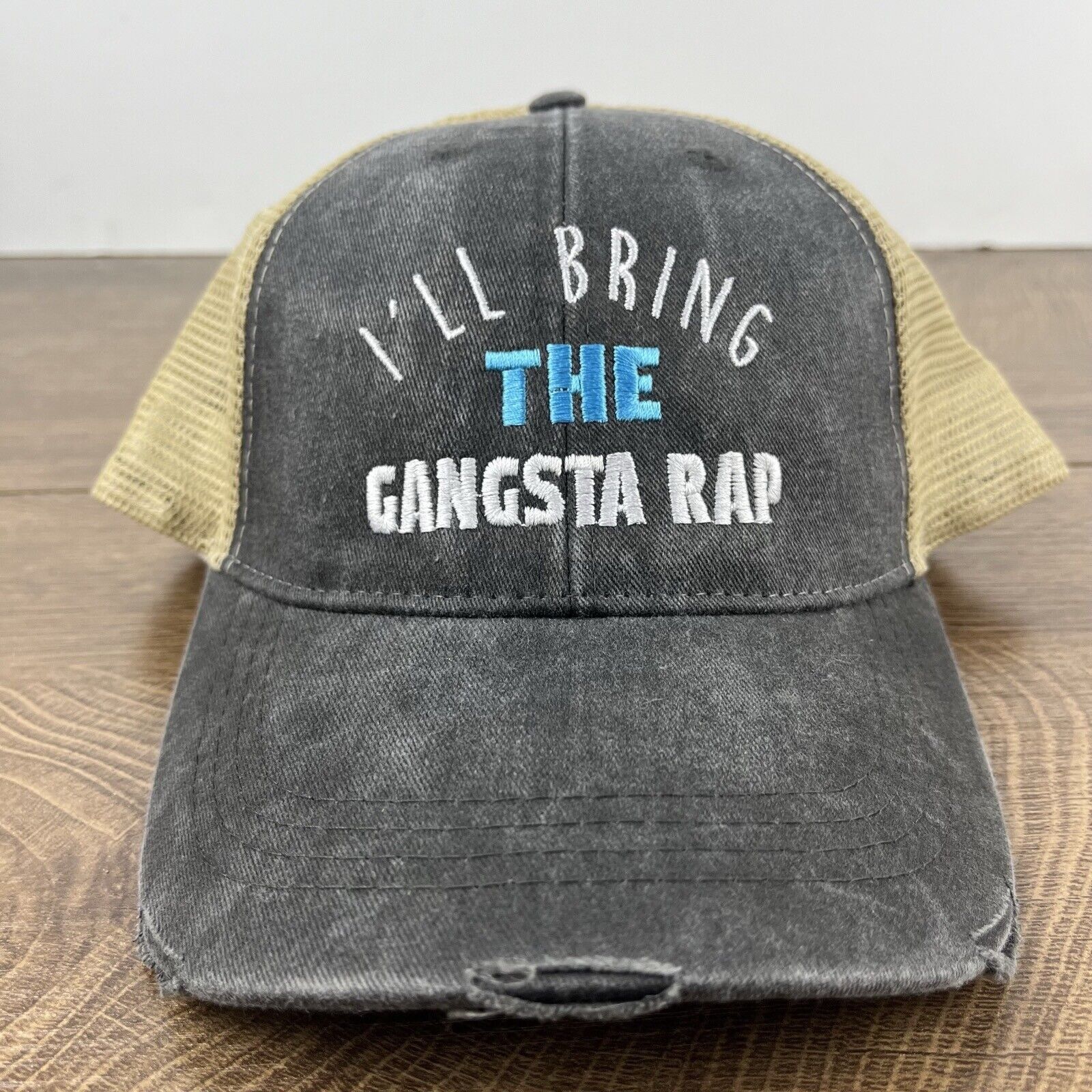 Other Gangsta Rap Hat I'll Bring the Rap Hat Gray Cap Adjustable H Size ONE SIZE - 4 Thumbnail