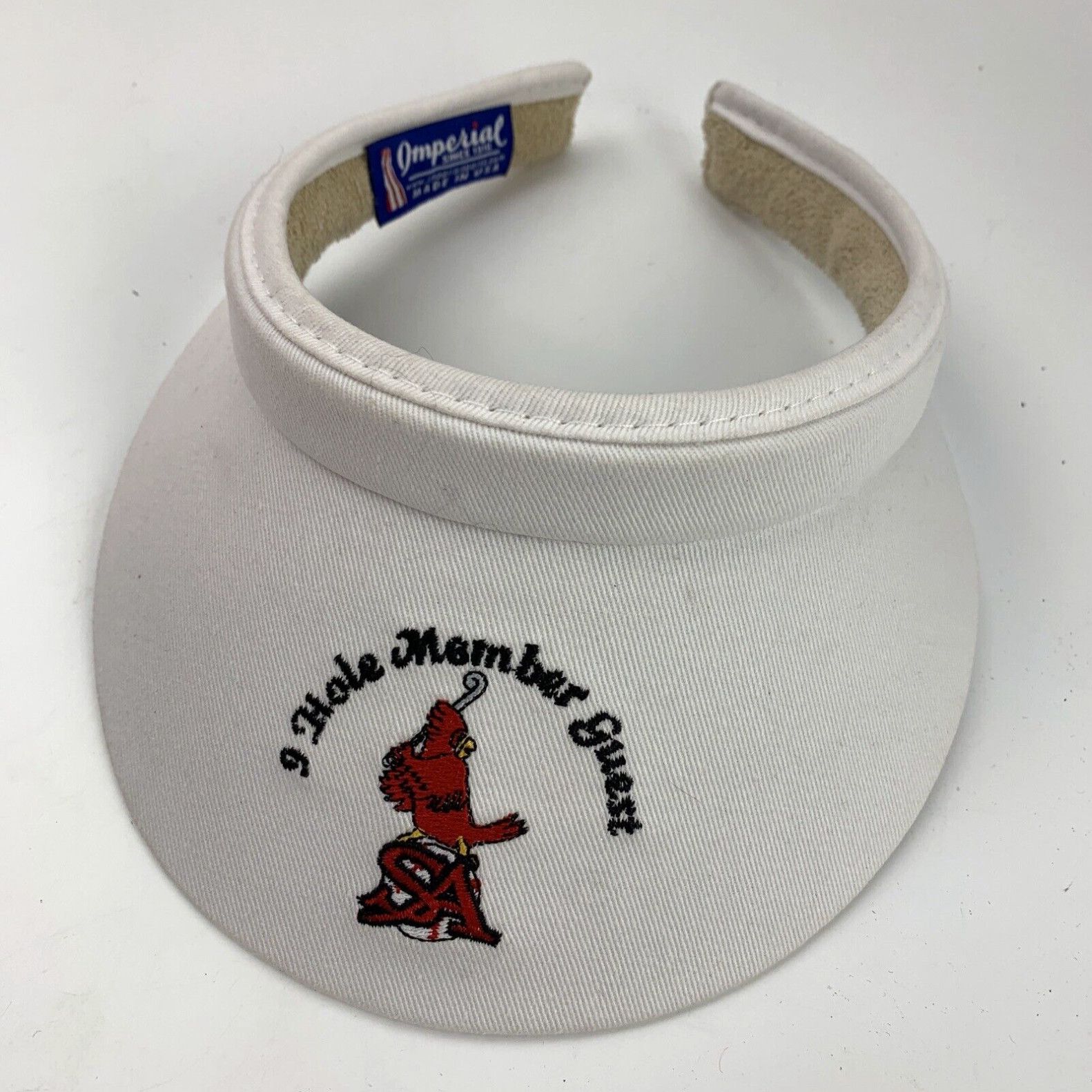 Imperial 9 Hole Member Guest Golf Visor Cap Hat Adjustable | Grailed