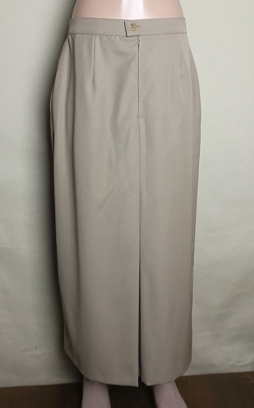 Max Mara Max Mara Beige Wool Blend Long Skirt UK16 EU42 Size 34" / US 12 / IT 48 - 1 Thumbnail
