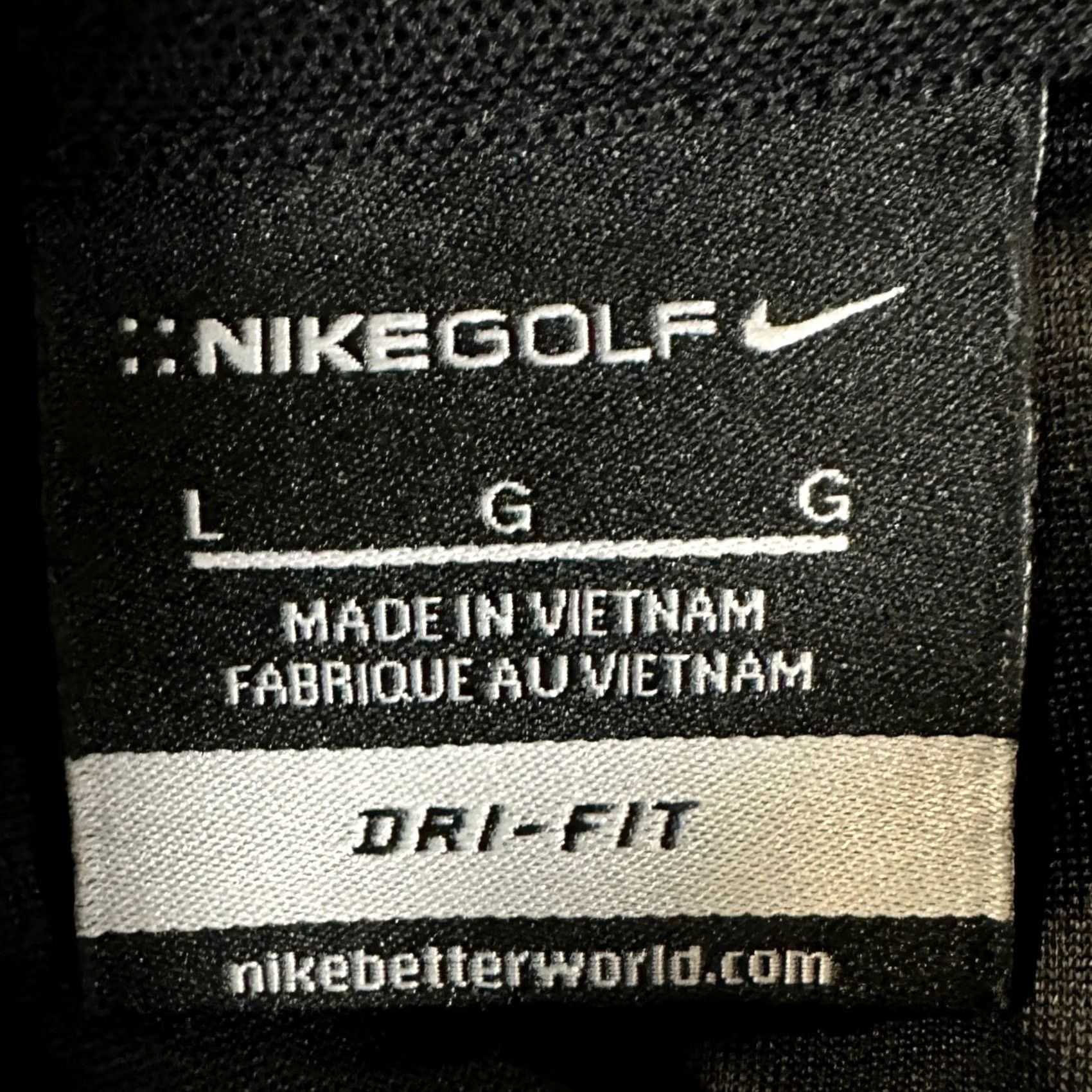 Nike VINTAGE? No. Nike Dri-Fit Polo Shirt Golf Mens Large Black Short Sleeve Rugby Performance Size US L / EU 52-54 / 3 - 4 Thumbnail