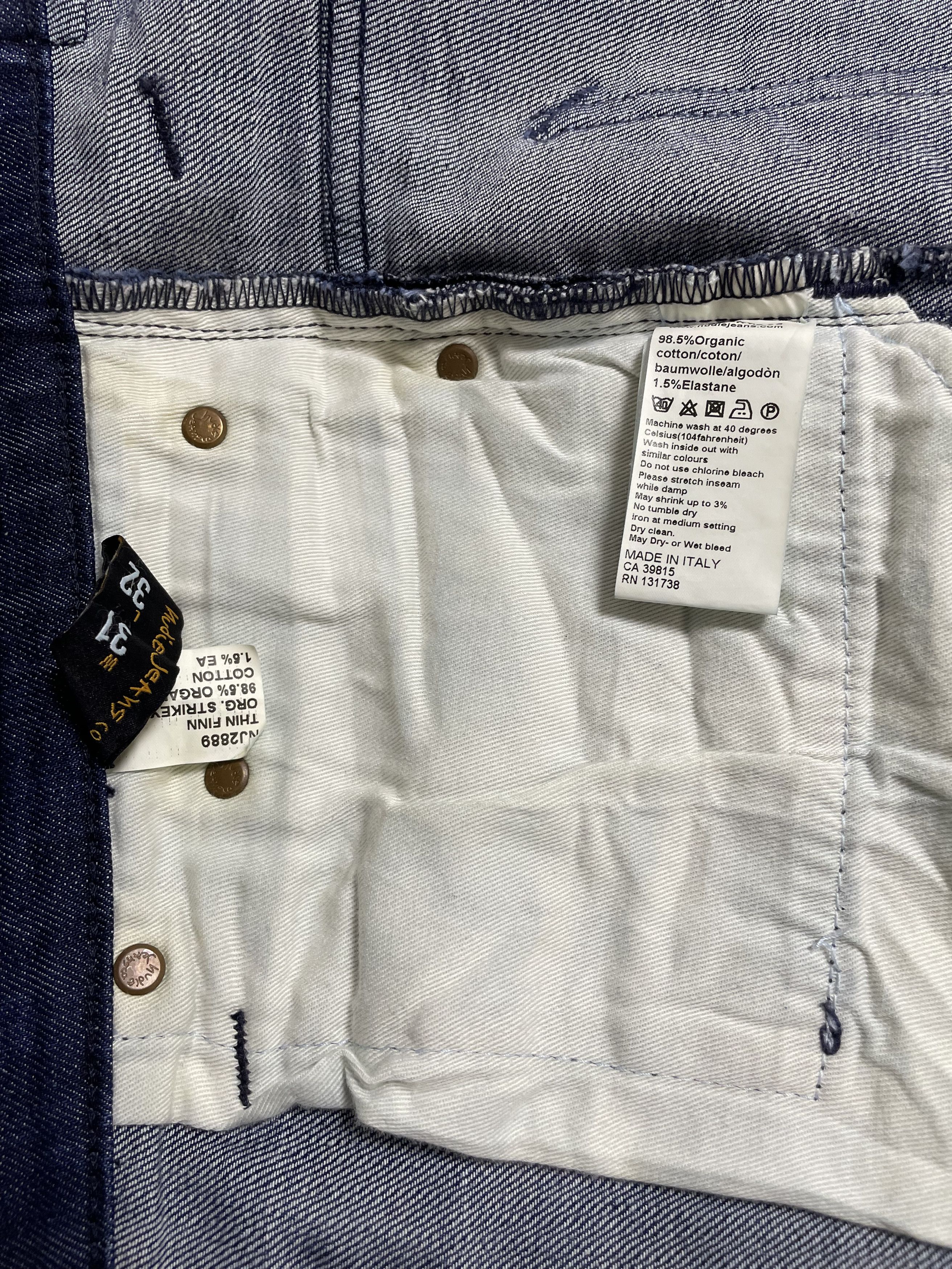 Nudie Jeans Nudie Jeans Thin Finn Strikey Used Jeans Denim Faded Vintage Size US 31 - 11 Thumbnail