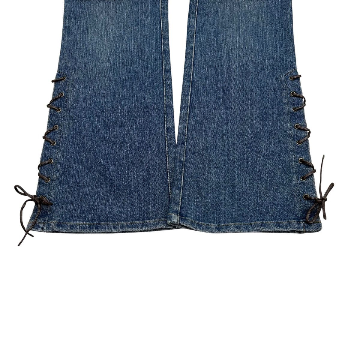 Tornado Mart Flared Japanese Brand Denim Lace Up Size 28" / US 6 / IT 42 - 3 Thumbnail