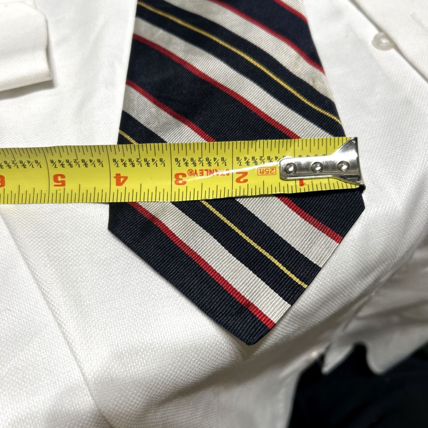 Robert Talbott Robert Talbott Tie Striped VTG Preppy Oxford Style Multicolor Silk Academia Men Tie Size ONE SIZE - 3 Thumbnail
