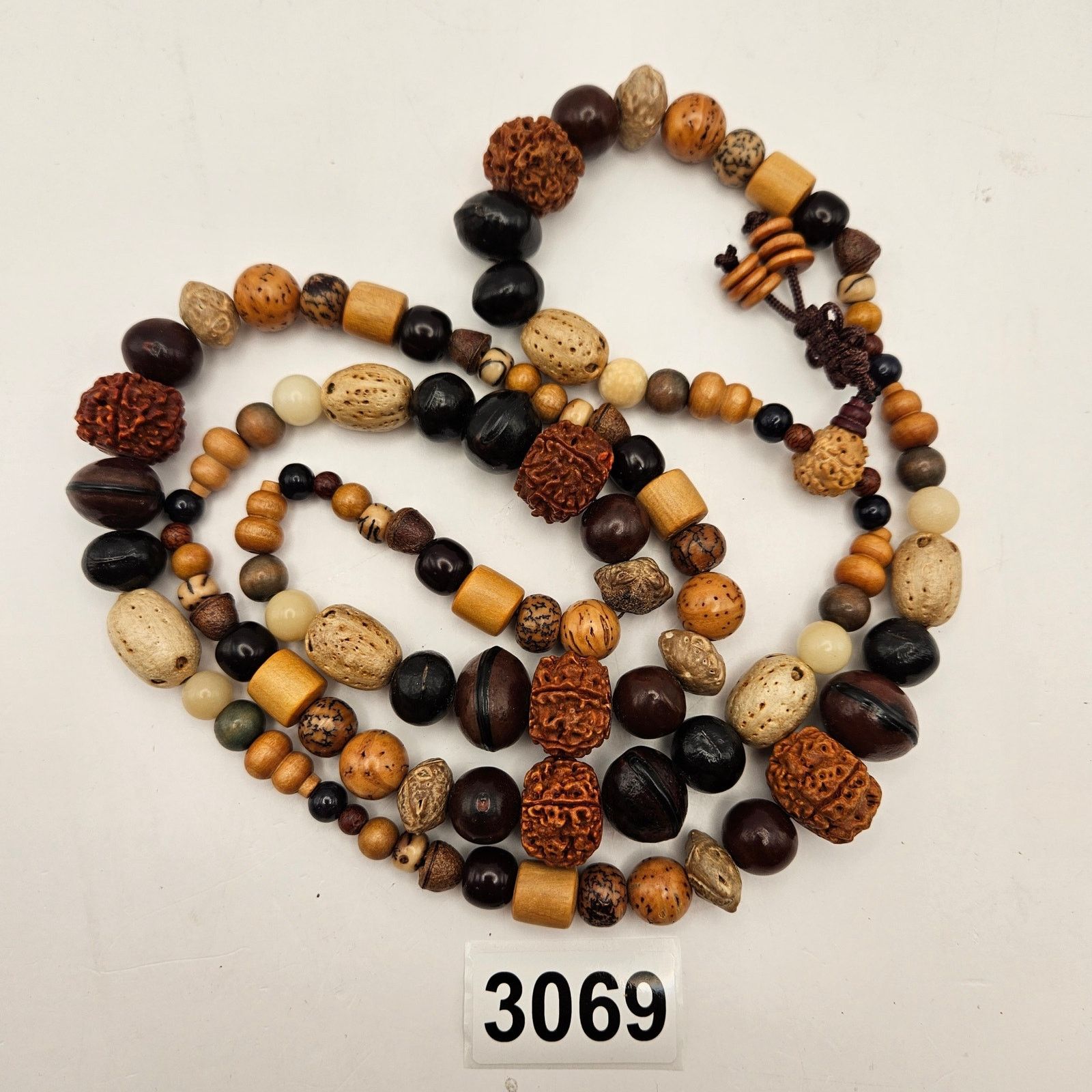 Other NATURAL RUDRAKSHA SEAD BEAD MALA NECKLACE BRACELET Size ONE SIZE - 4 Thumbnail