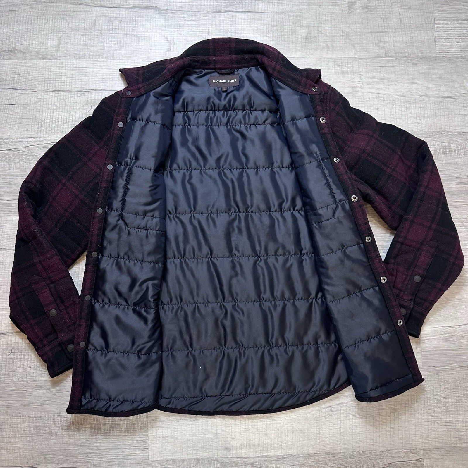 Michael Kors Michael Kors Shirt Jacket Men’s XL Buffalo Plaid Check Wool Size US XL / EU 56 / 4 - 10 Thumbnail
