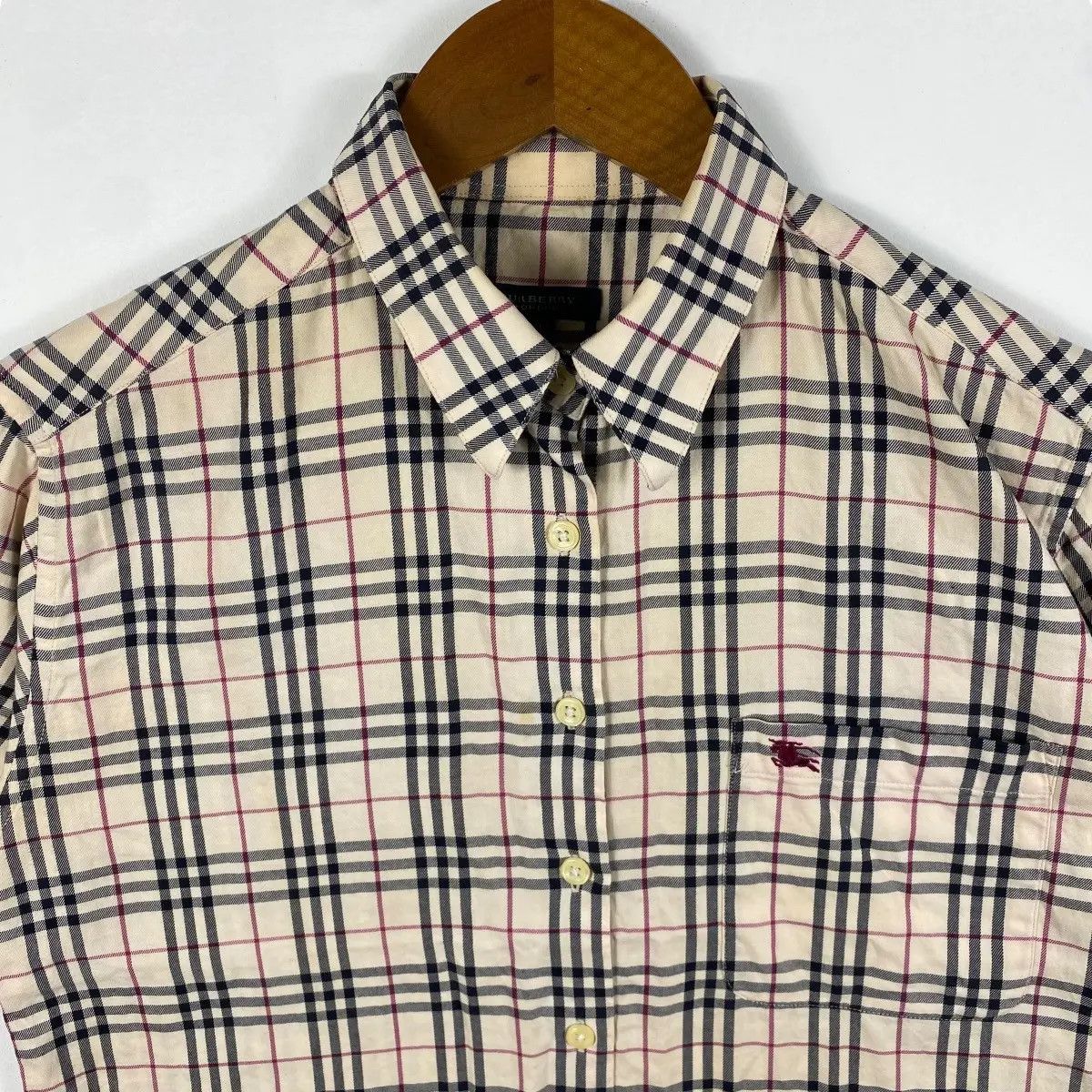 Burberry BURBERRY LONDON Nova Check Small Embroidery Logo Button Up Size US M / EU 48-50 / 2 - 2 Thumbnail