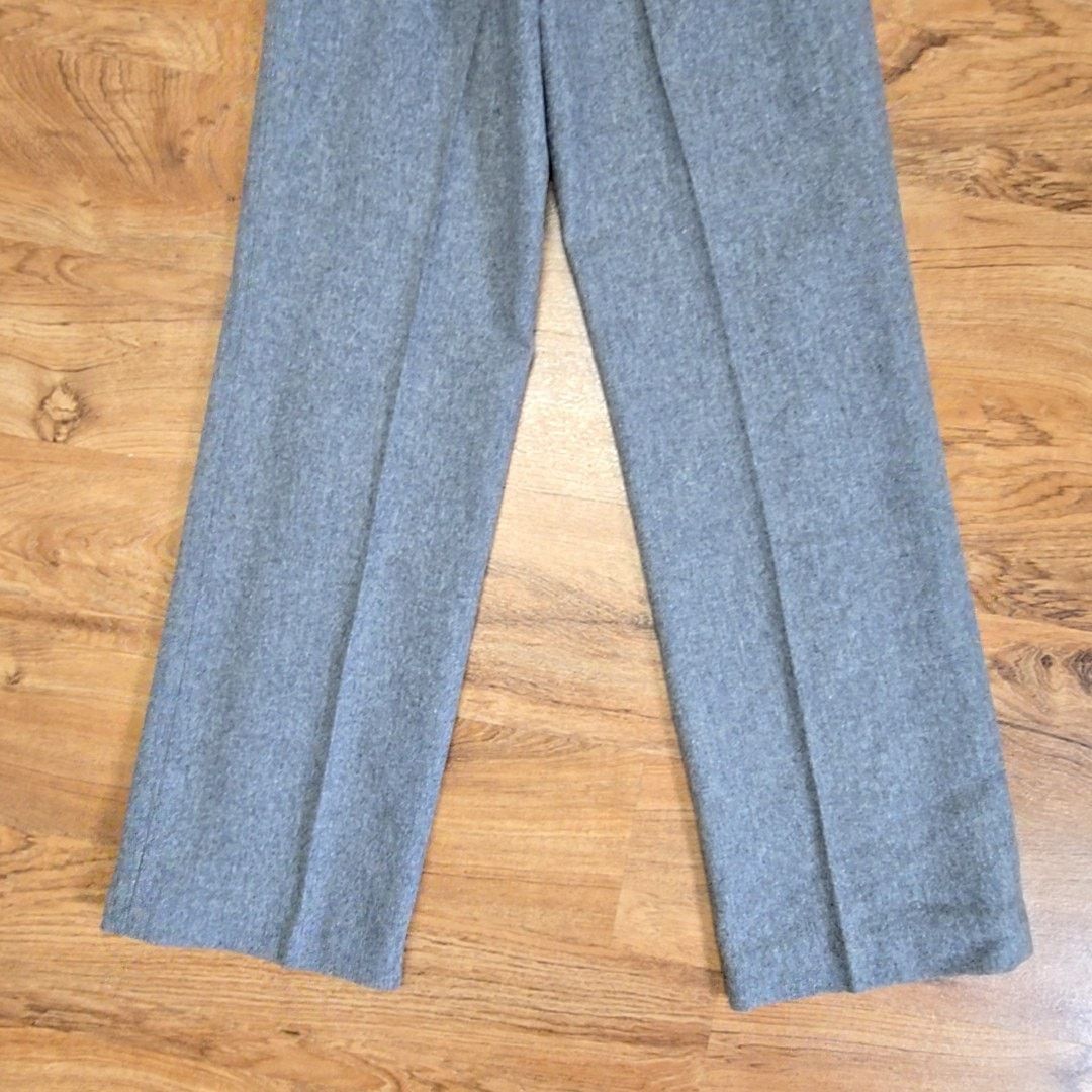 Vintage Vintage Wool Trousers Gray Womens 2 Juniors 7/8 Pants Size 26" / US 2 / IT 38 - 7 Thumbnail