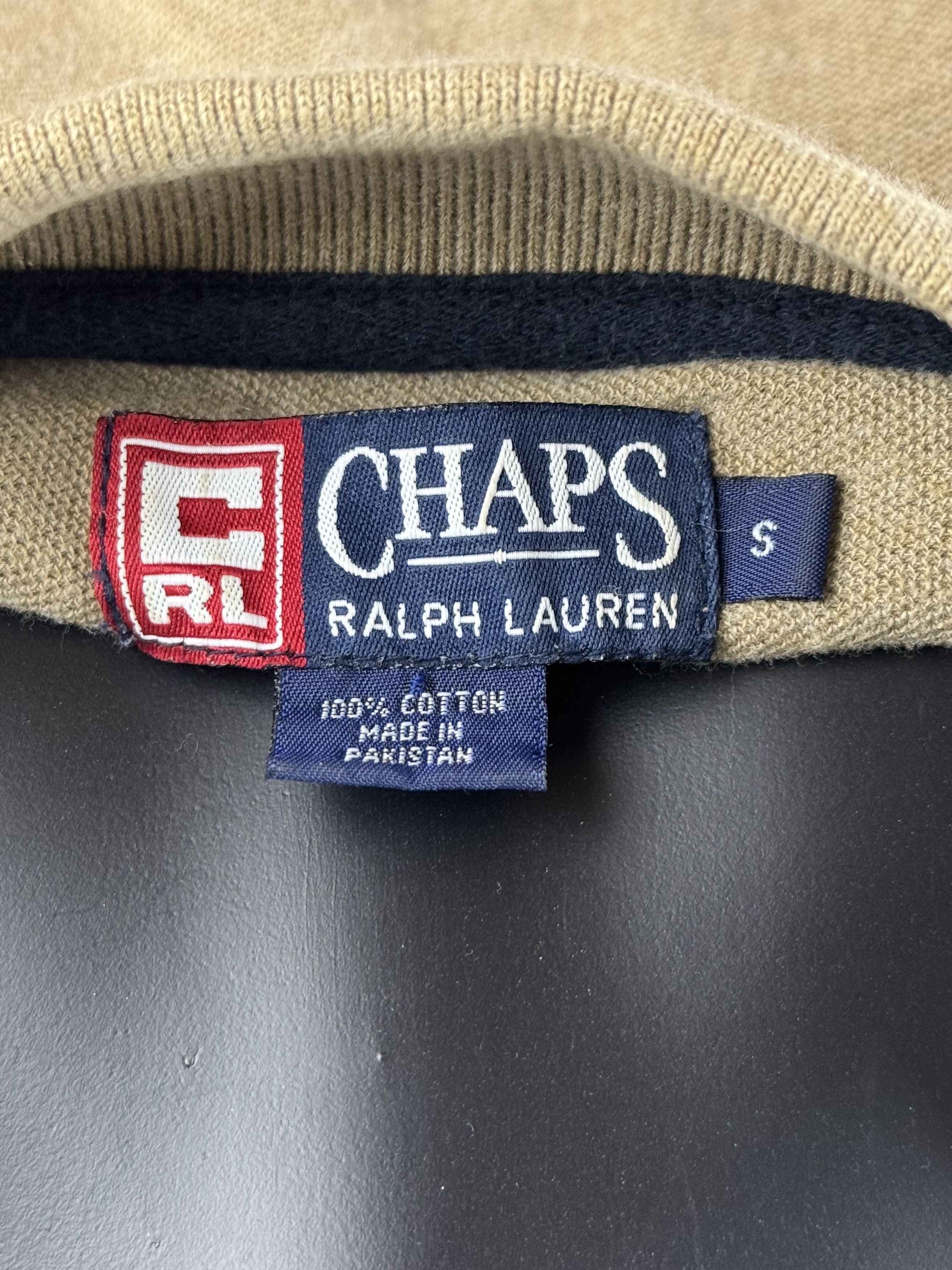 Polo Ralph Lauren VTG Chaps Ralph Lauren Crest Logo Shirt Khaki/Olive Green Size US S / EU 44-46 / 1 - 5 Thumbnail