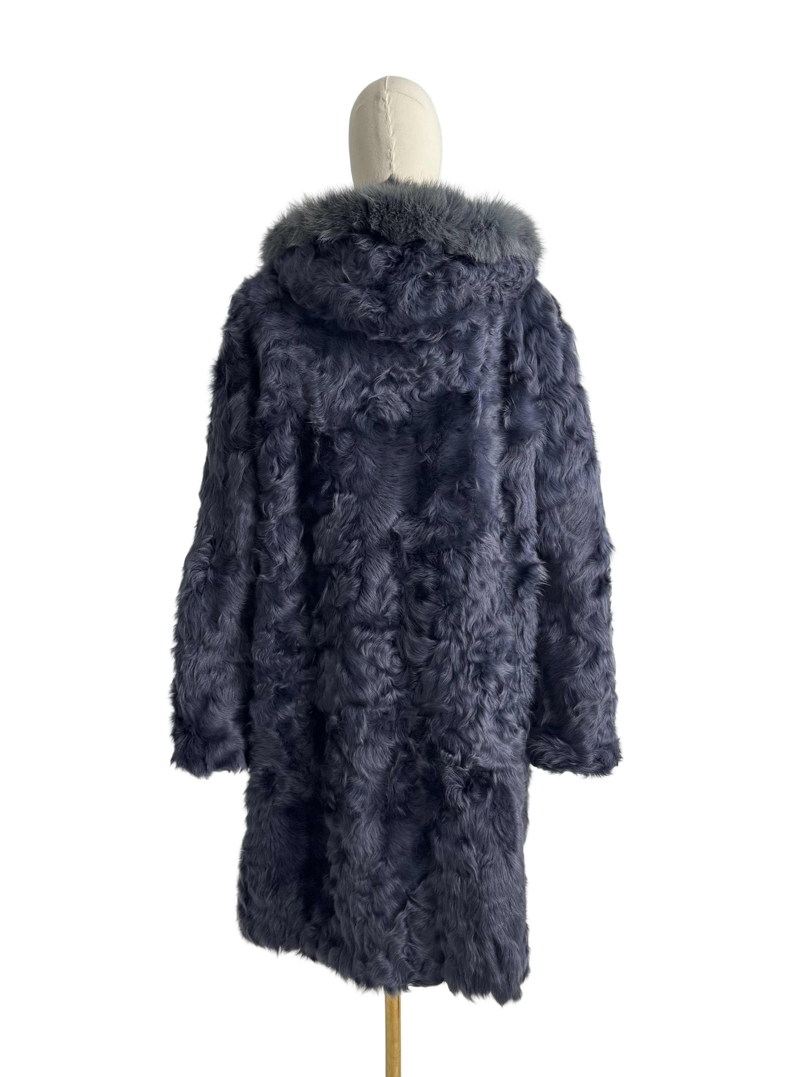Vintage Vintage Real Fur Hooded Coat Size XL / US 12-14 / IT 48-50 - 5 Thumbnail