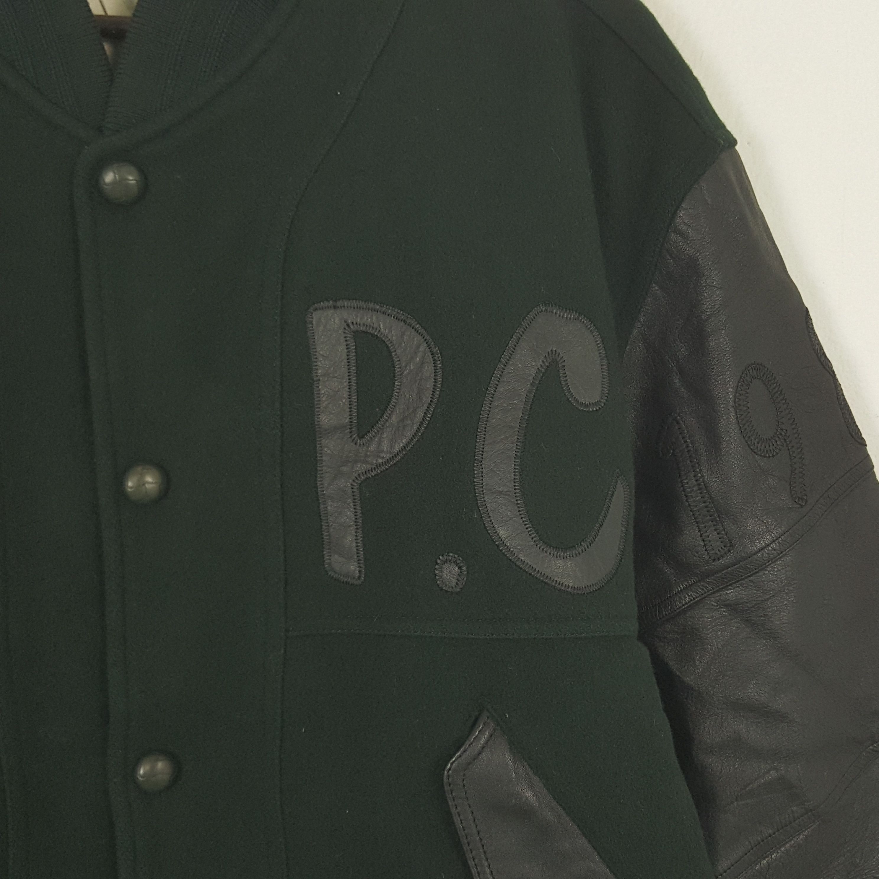 Japanese Brand × Vintage Vintage Pazzoco,LTD Sleeve Leather Varsity Jacket Size US L / EU 52-54 / 3 - 4 Thumbnail