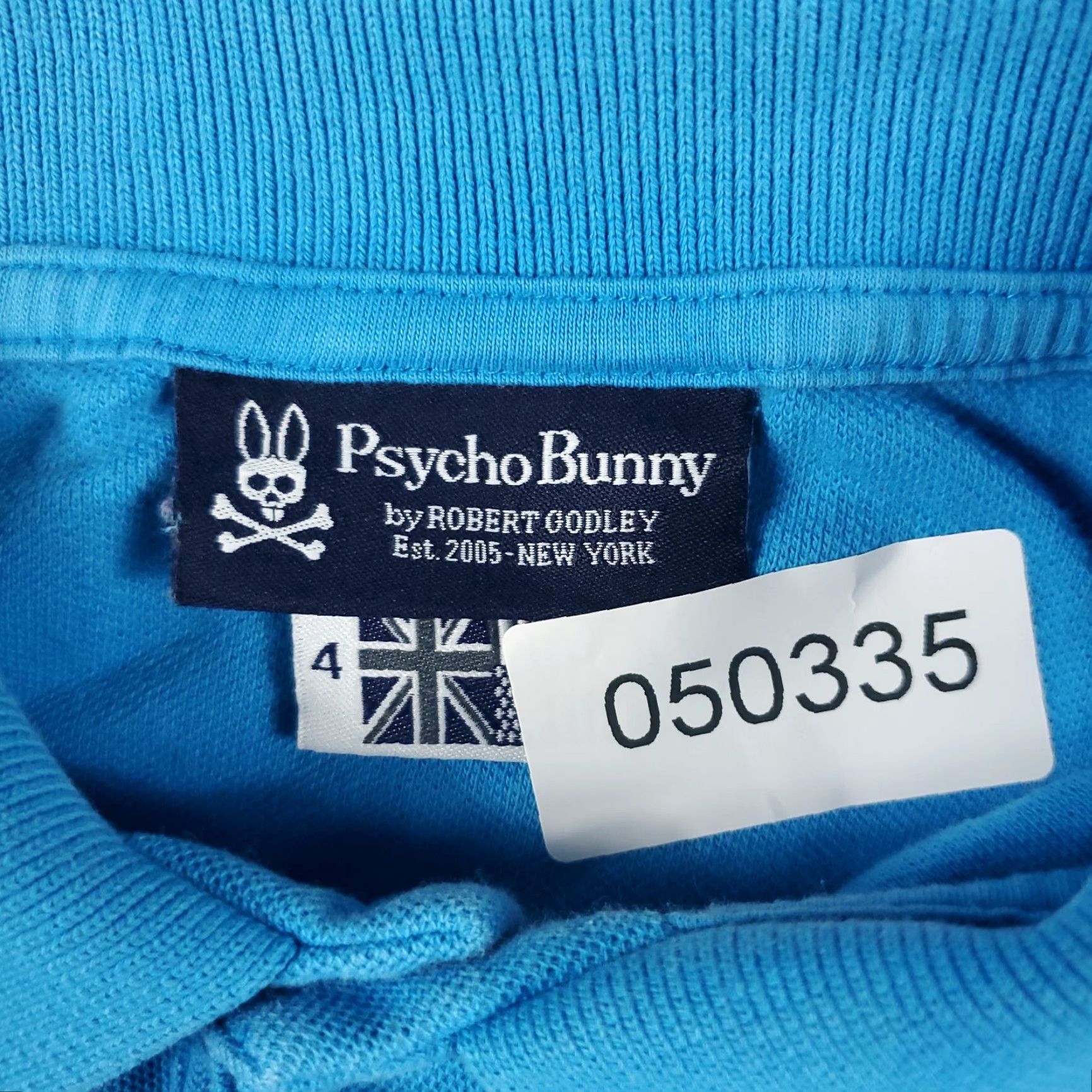 Psycho Bunny Psycho Bunny Polo Shirt Mens Size 4 Blue Skull Crossbones Short Sleeve Size US S / EU 44-46 / 1 - 7 Thumbnail