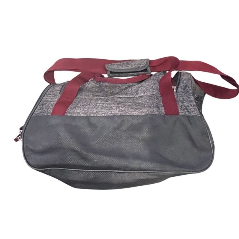 Adidas Adidas Defender Small Gray Black Gym Bag 18"x10"x12" Size ONE SIZE - 3 Thumbnail