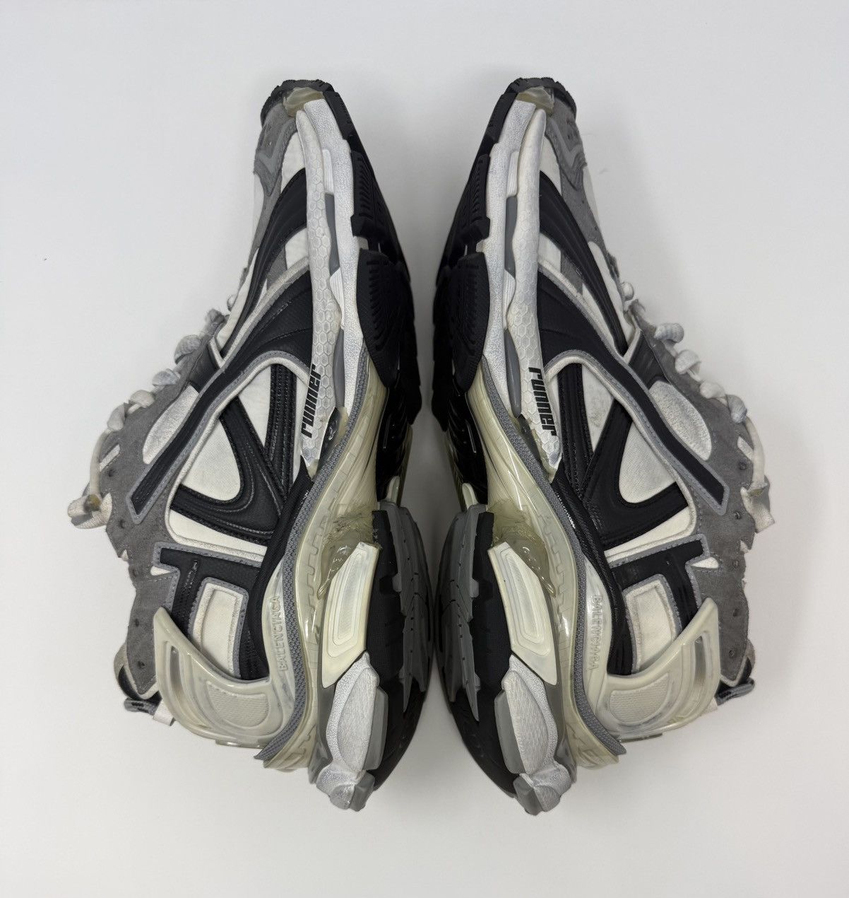 Balenciaga Balenciaga Runner Sneaker Grey/White/Black Size US 12 / EU 45 - 3 Thumbnail