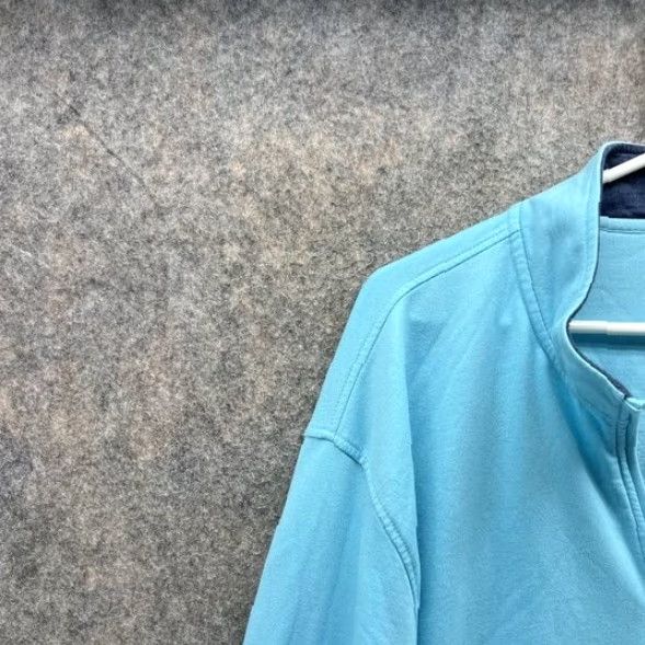 Izod IZOD Sweater Men XXL Blue 1/4 Zip Pullover Fleece Mock Neck Classic Relaxed Knit Shirt Size US XXL / EU 58 / 5 - 6 Thumbnail