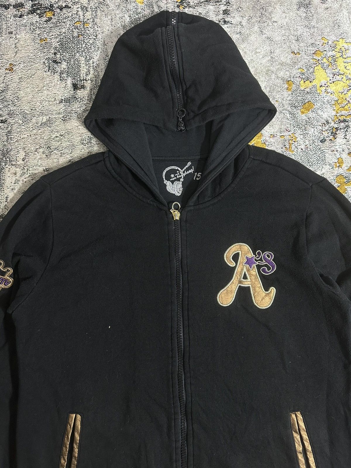 GOA GOA STYLE ZIPPER HOODIE BLACK COLOUR VERY NICE DESIGN Size US M / EU 48-50 / 2 - 5 Thumbnail