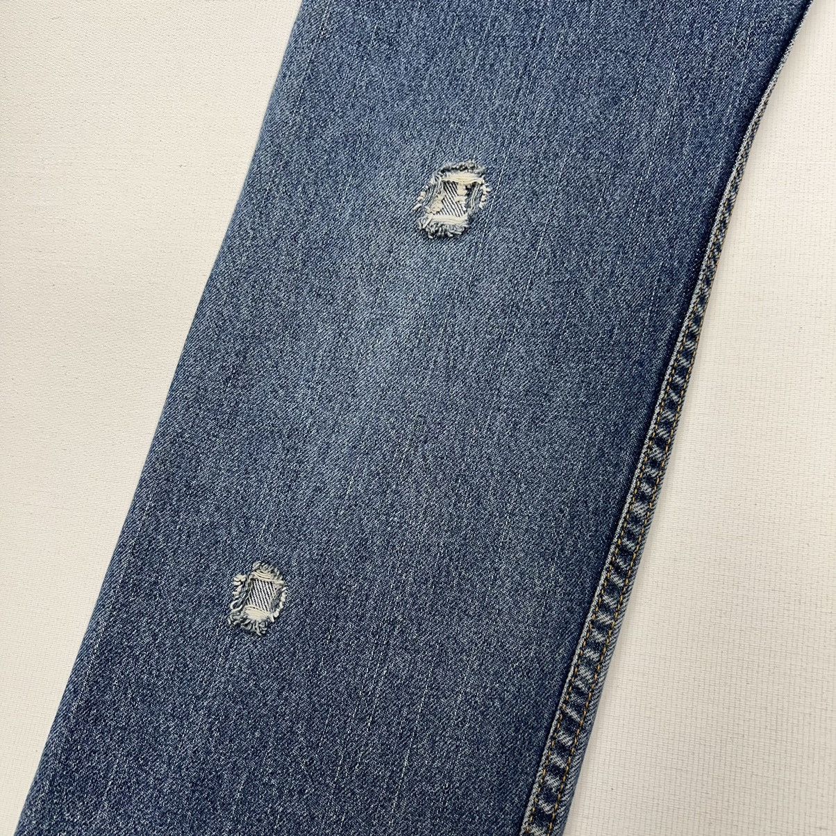 Levi's × Vintage Levis 505 Jeans Blue Straight Regular Fit Distressed Y2K Size US 34 / EU 50 - 18 Thumbnail