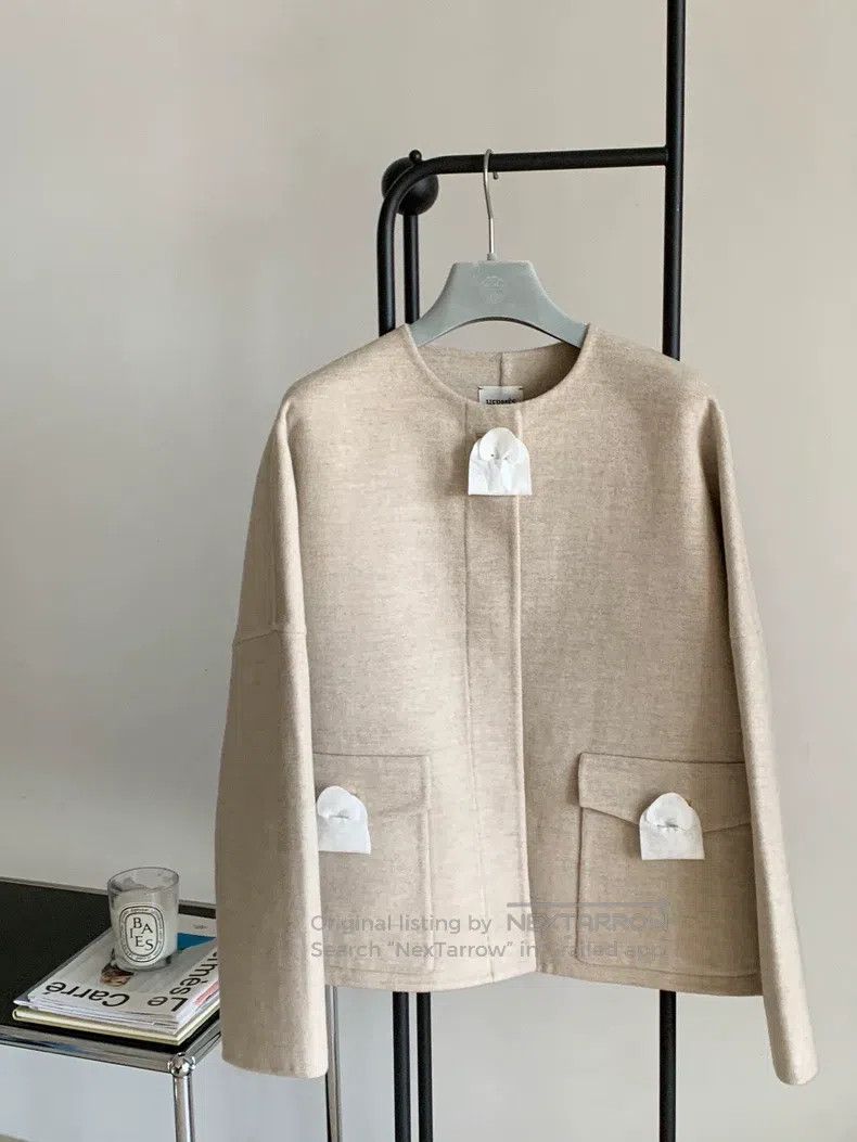 Hermes Hermes Women's Short Double-Faced Cashmere Coat with Flap Size XS / US 0-2 / IT 36-38 - 1 Thumbnail