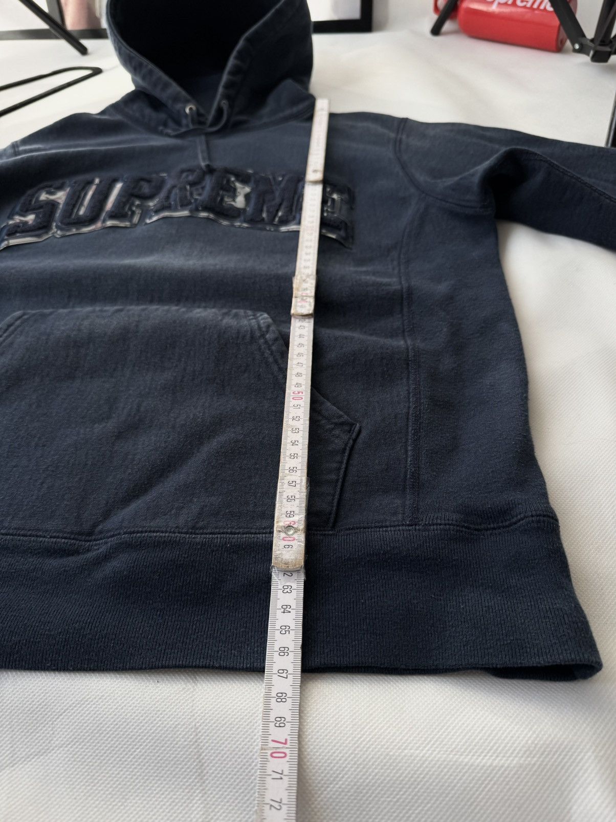 Hypebeast Rare SUPREME Big Logo Zip Up Boxy Fit Hoodie Size US L / EU 52-54 / 3 - 24 Thumbnail