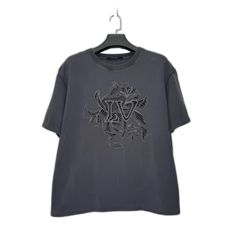 Louis Vuitton Embroidered Short Sleeve T-Shirt-yf