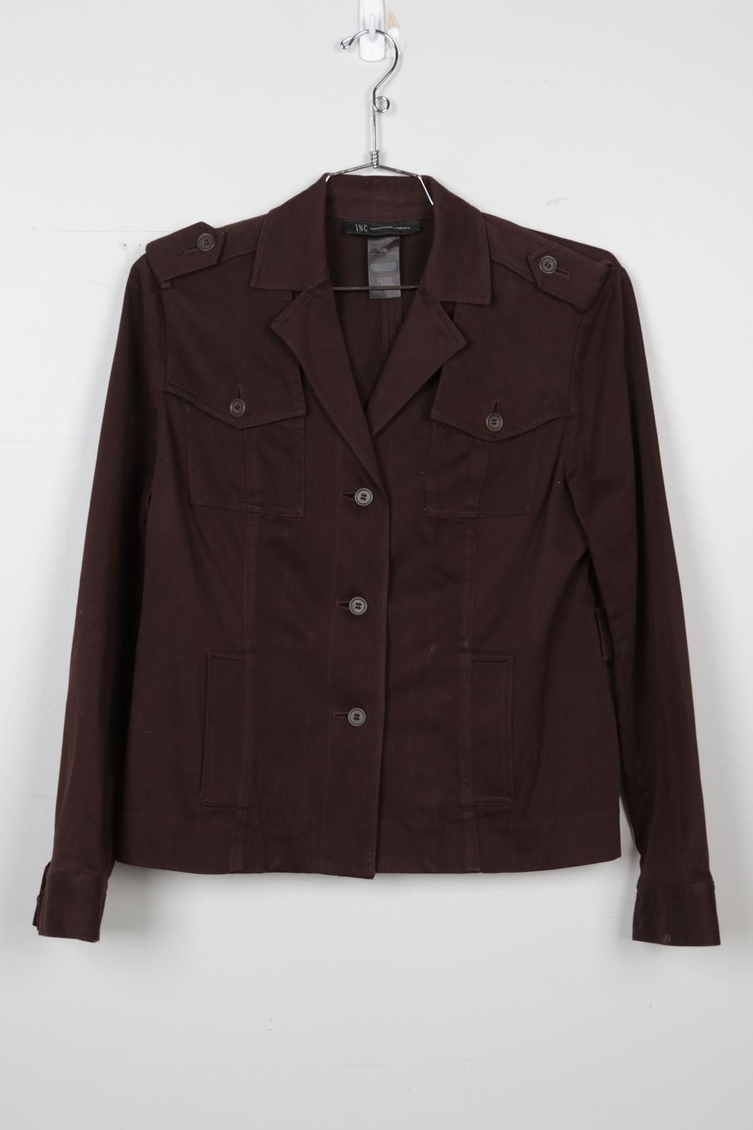 Other 00's I.N.C International Concepts Utility Trucker Jacket Size L / US 10 / IT 46 - 1 Thumbnail