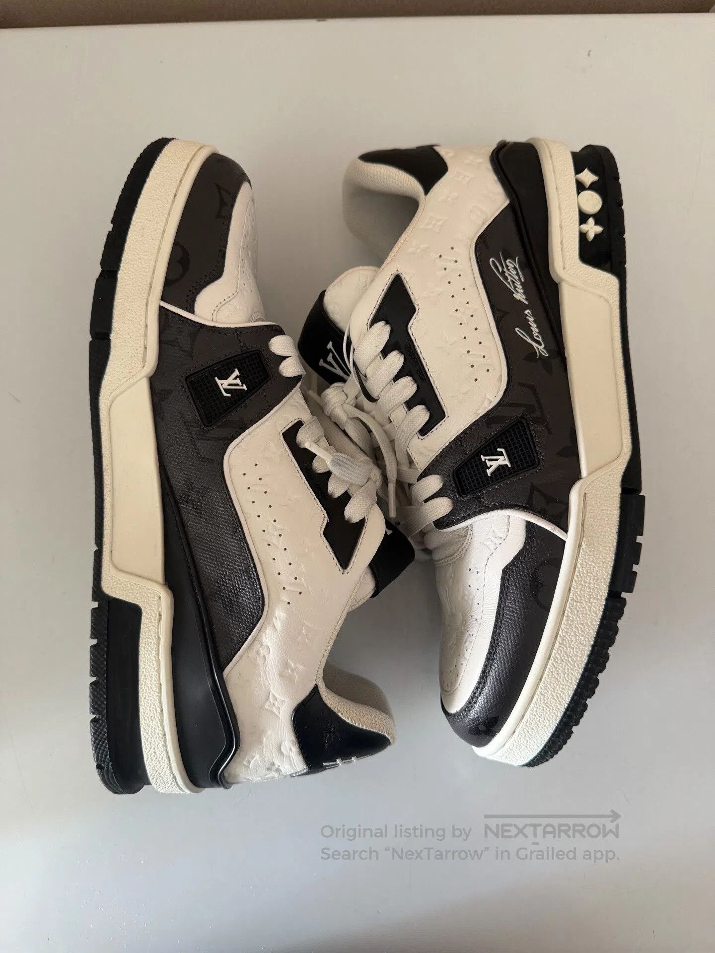 Louis Vuitton LV Trainer Black White Sneakers. Size US 7 / EU 40 - 8 Thumbnail